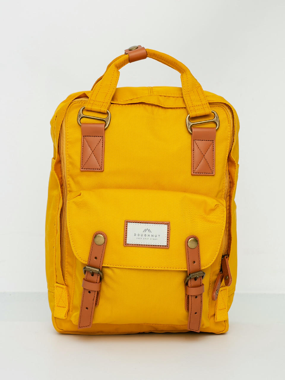 Doughnut Macaroon Backpack (mustard)