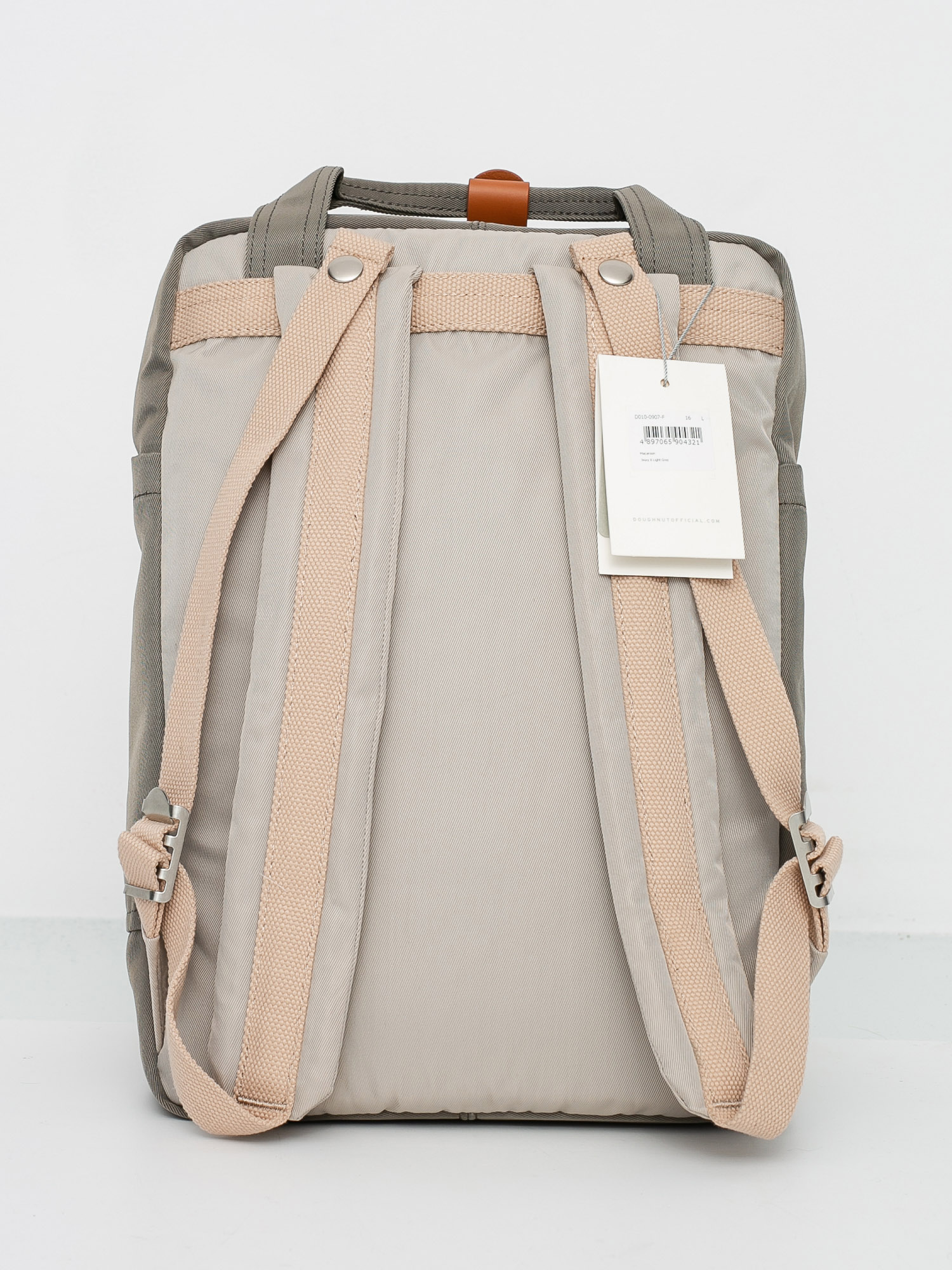 Doughnut Macaroon Backpack - grey (ivory x light grey) display picture 3