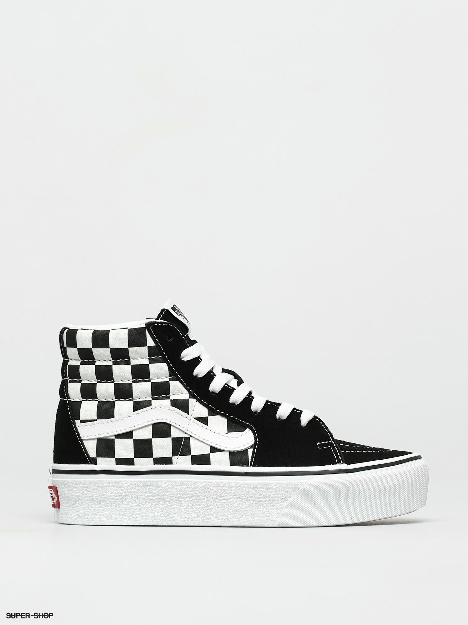 Vans Sk8 Hi Platform 2 Shoes (checkerboard/true white)