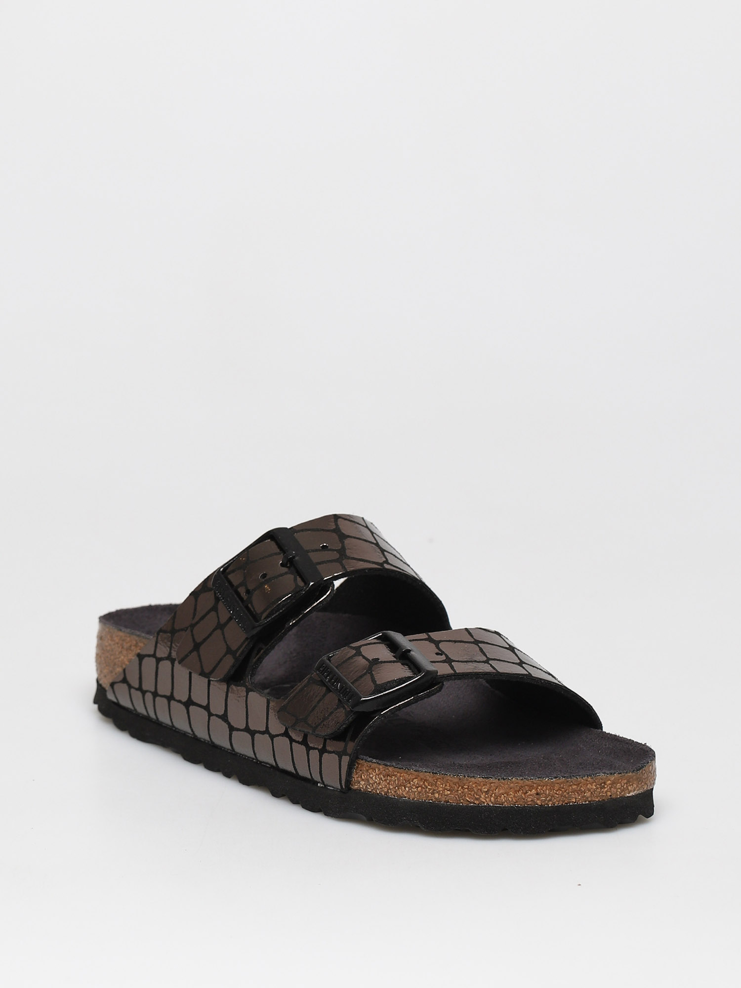 Birkenstock Arizona Narrow Sandalen Wmn (gator gleam black)