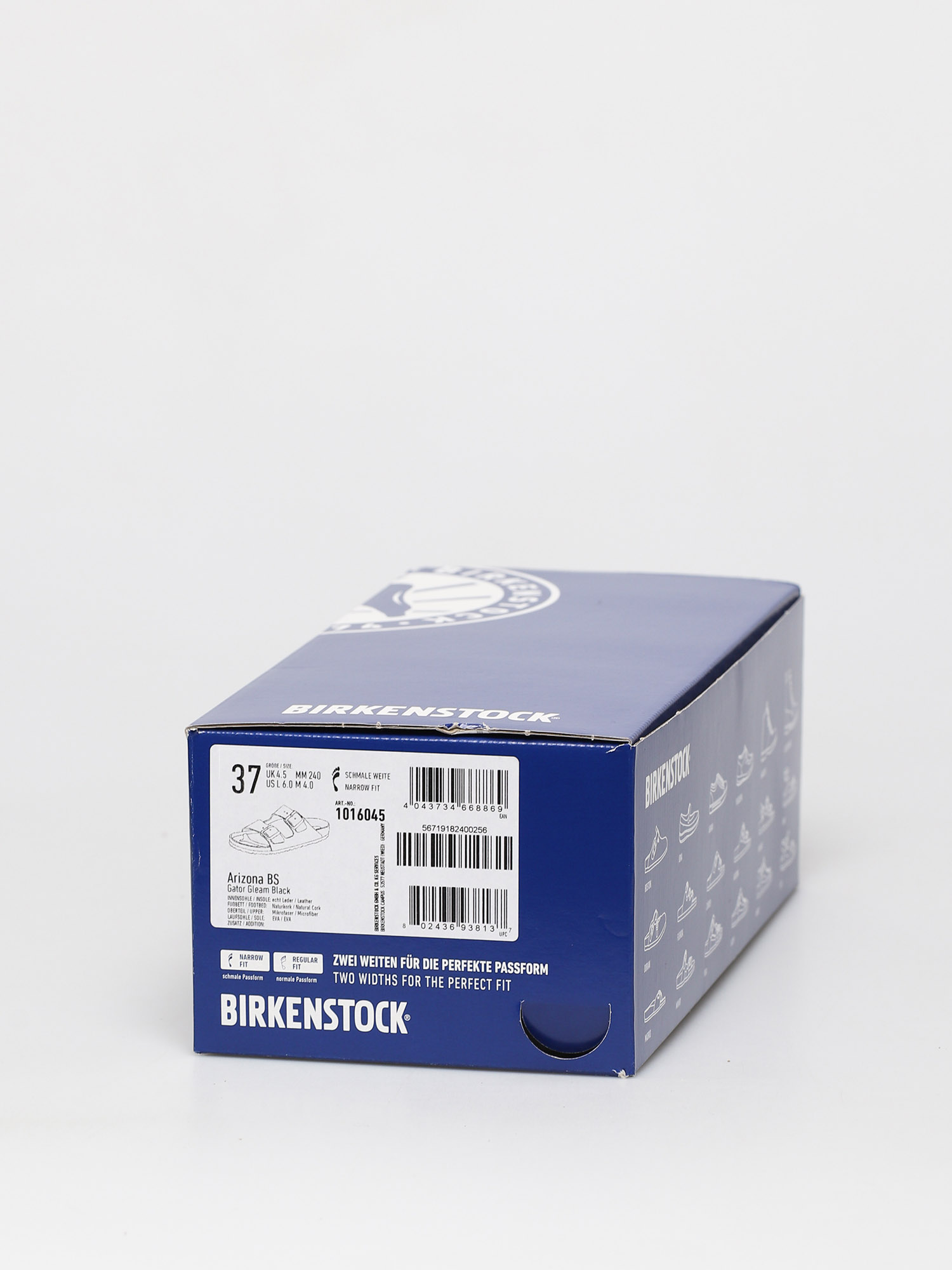 Birkenstock Arizona Narrow Sandalen Wmn (gator gleam black)