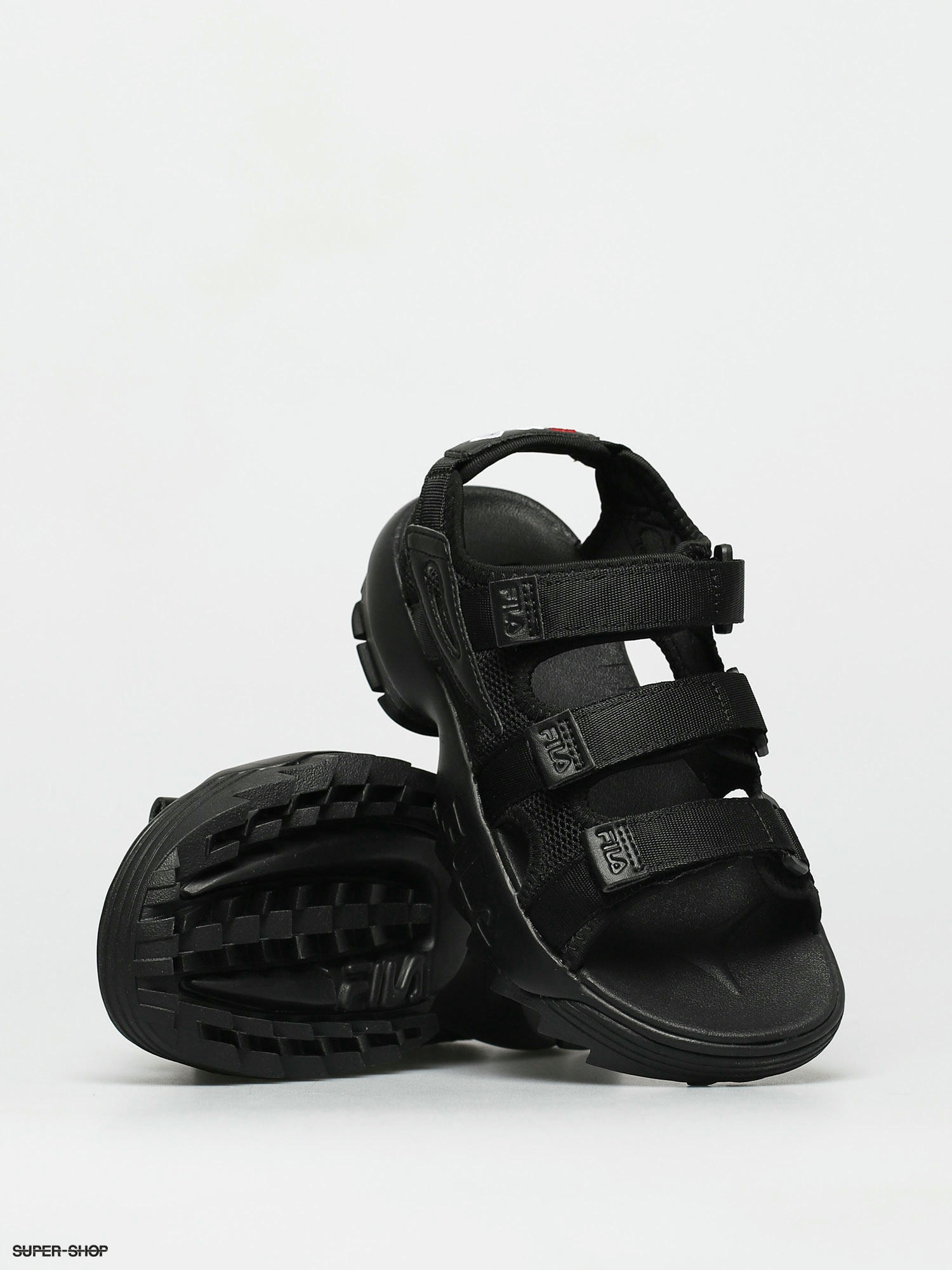 Buy Fila men sleek slide st sandals black Online | Brands For Less