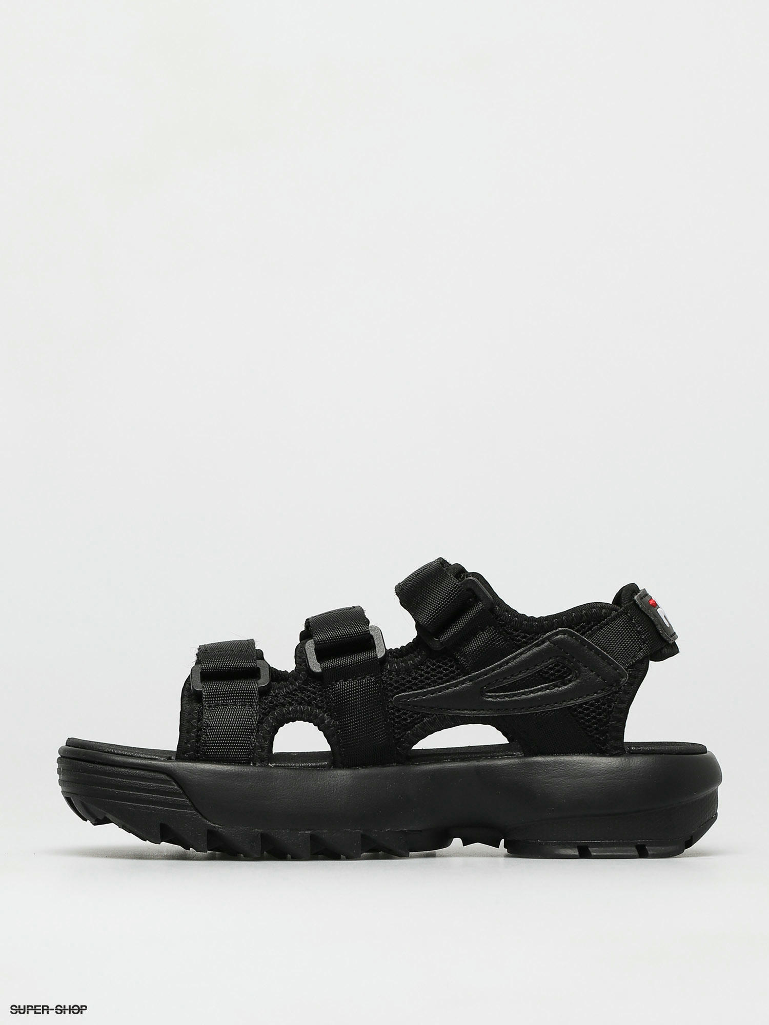 Black deals fila sandals