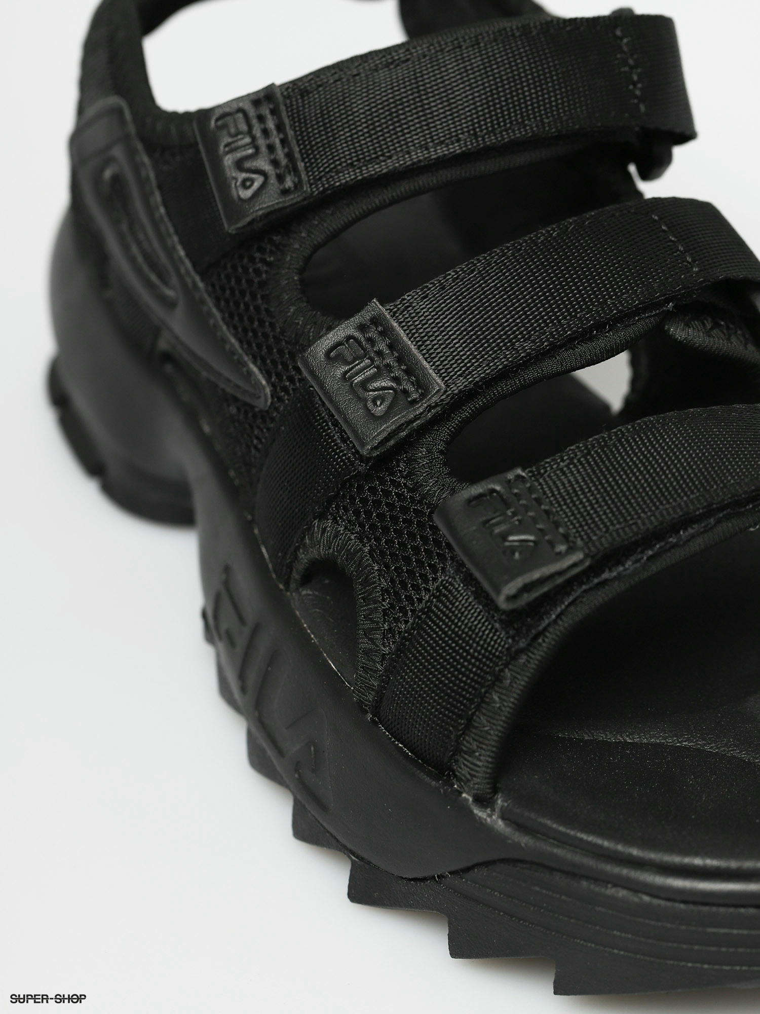 Fila disruptor 2025 sandals all black