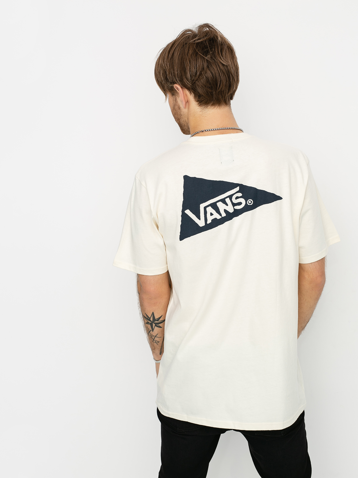 Vans X Pilgrim Surf Supply Pennant T-shirt (antique white)