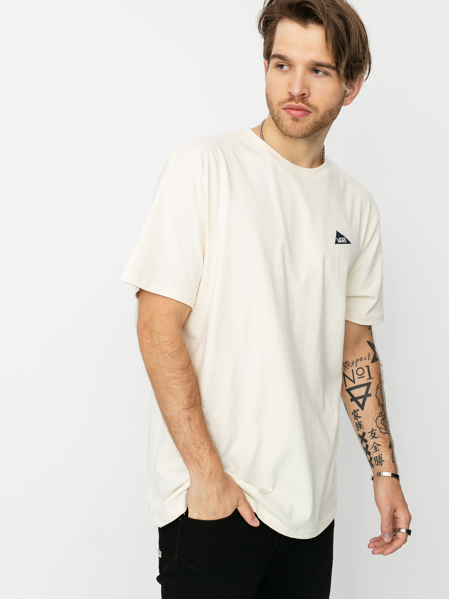 Vans X Pilgrim Surf Supply Pennant T-shirt (antique white)