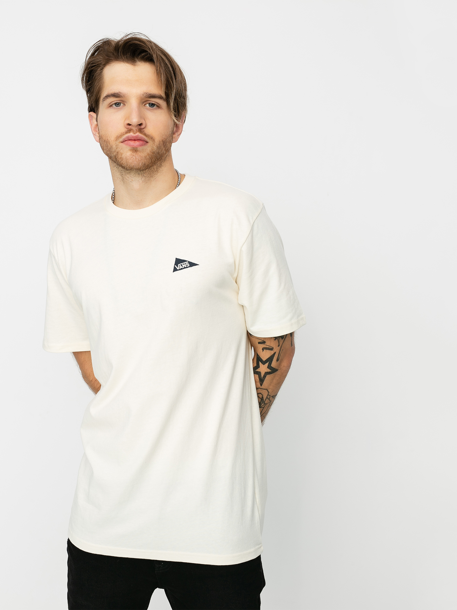 Vans X Pilgrim Surf Supply Pennant T-shirt (antique white)
