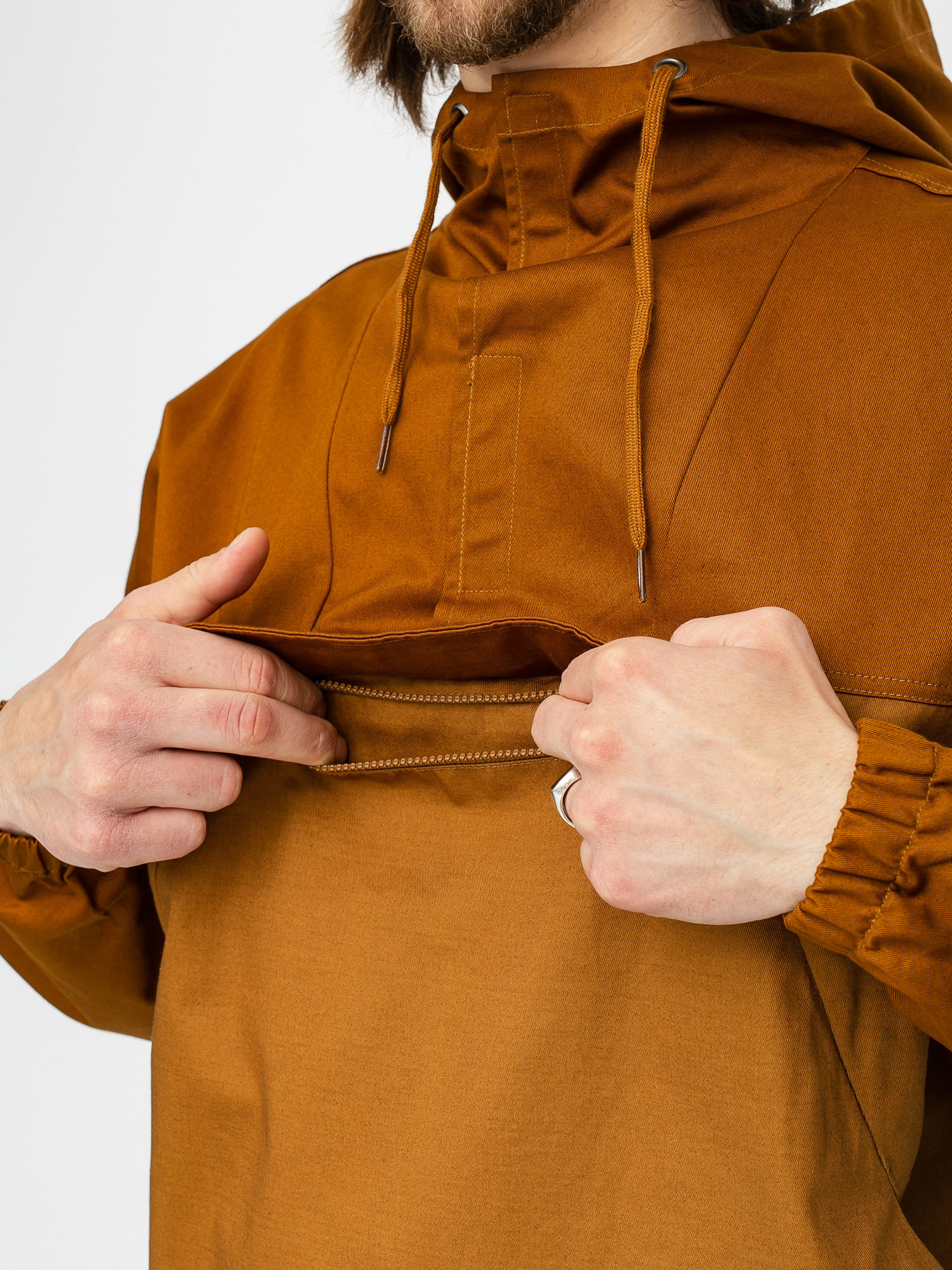 Brixton Breton Anorak Jacket (copper)