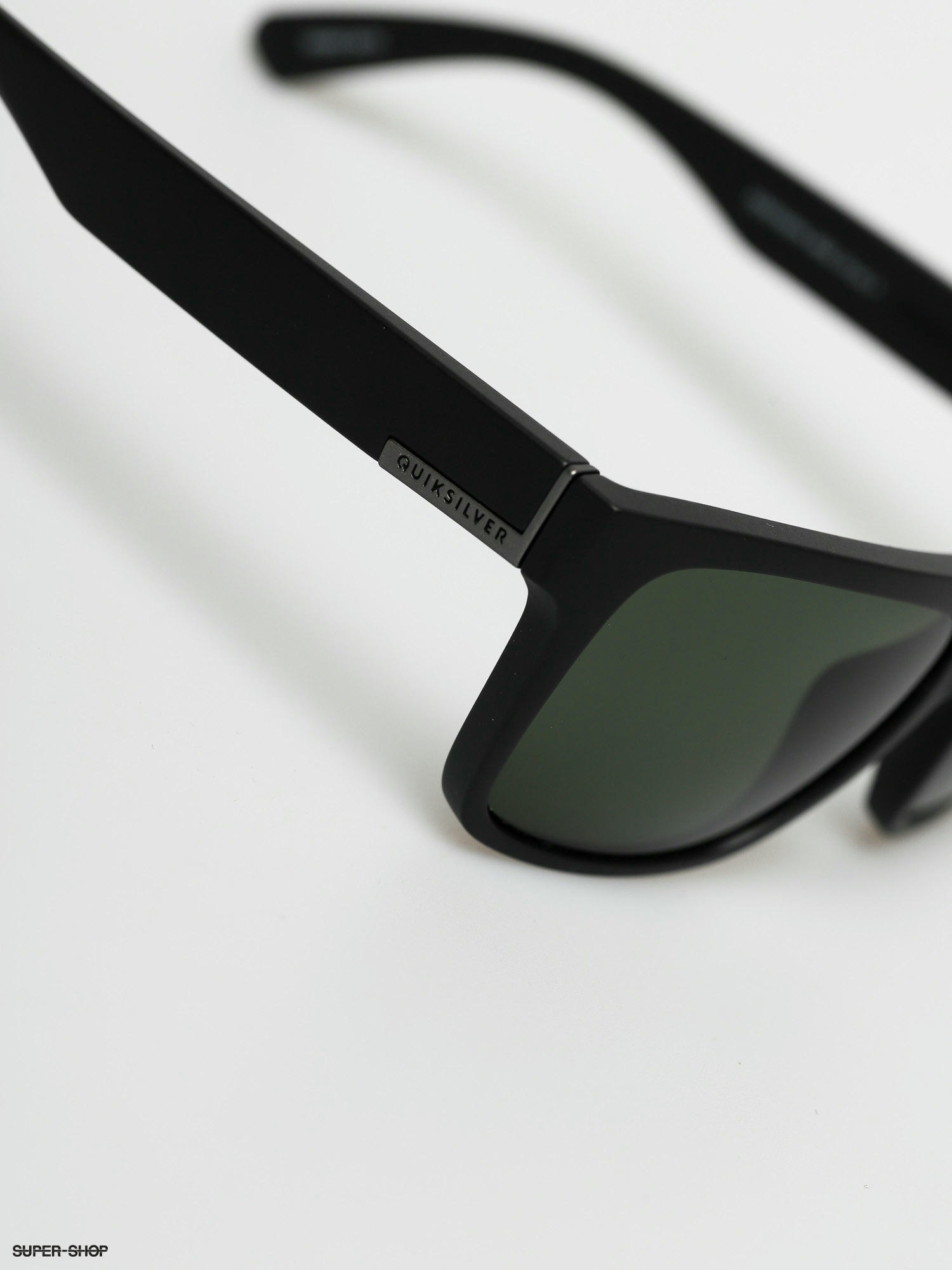 p) Polarized Bruiser Sunglasses black/green (matte Quiksilver