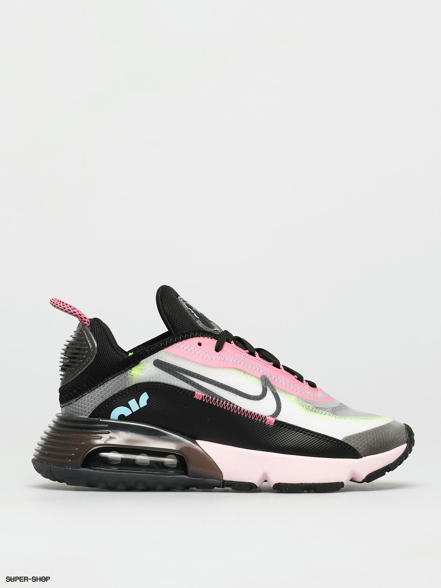 black pink and white air max