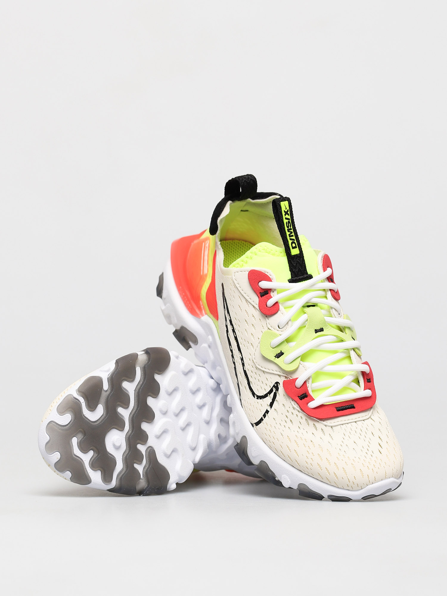Nike React Vision Shoes Wmn (pale ivory/black volt laser crimson)