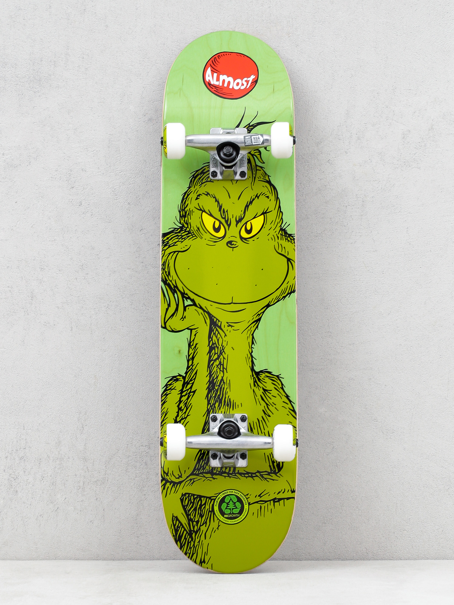 Almost Grinch Skateboard (green)