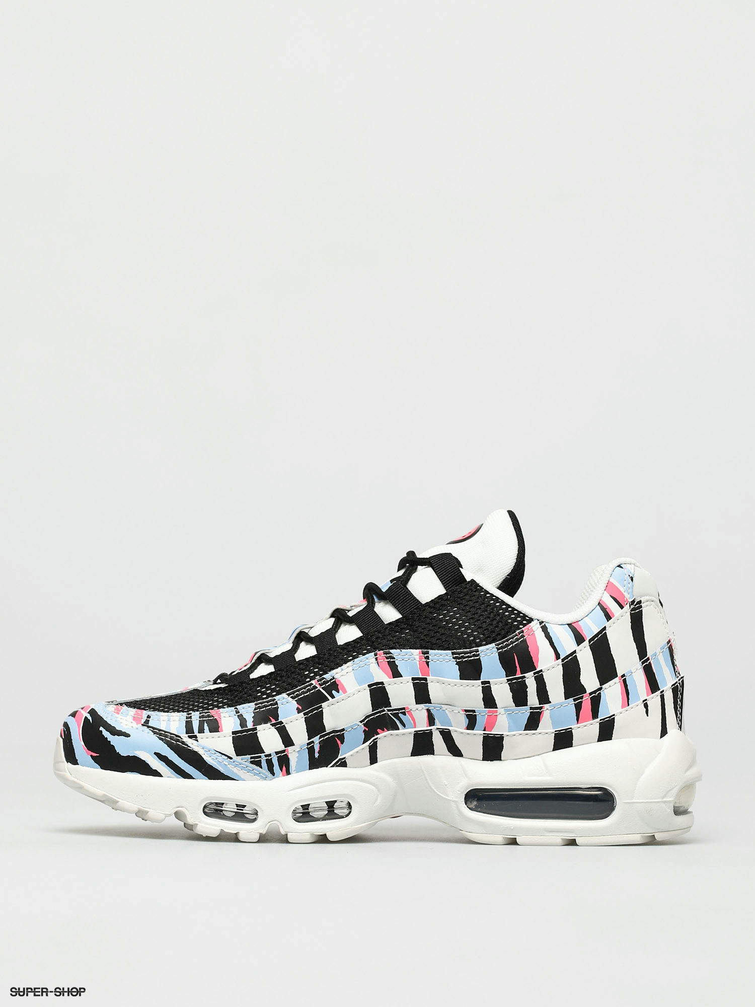 air max 95 white black royal tint racer pink