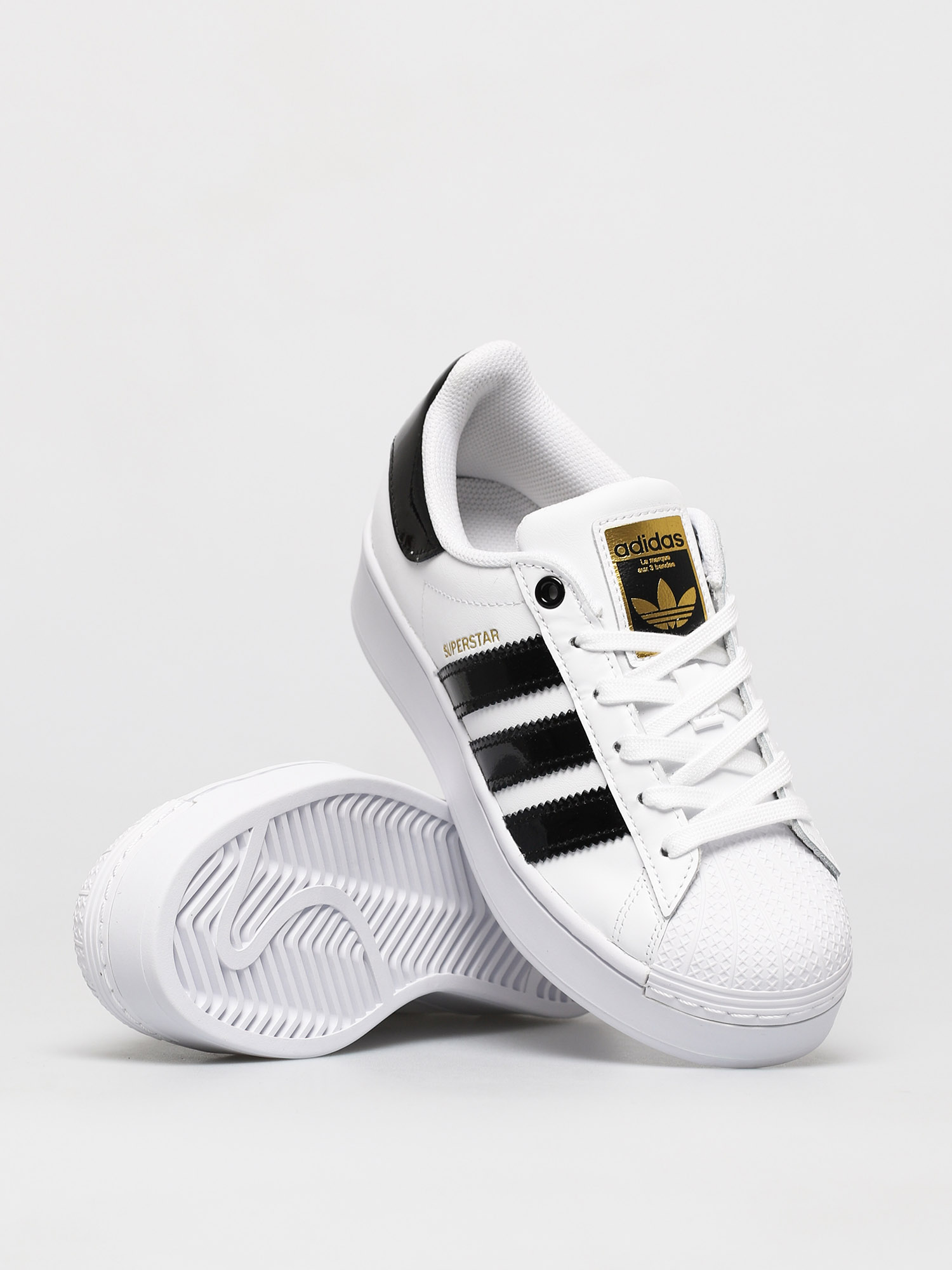 adidas Originals Superstar Bold Shoes Wmn (ftwwht/cblack/goldmt)