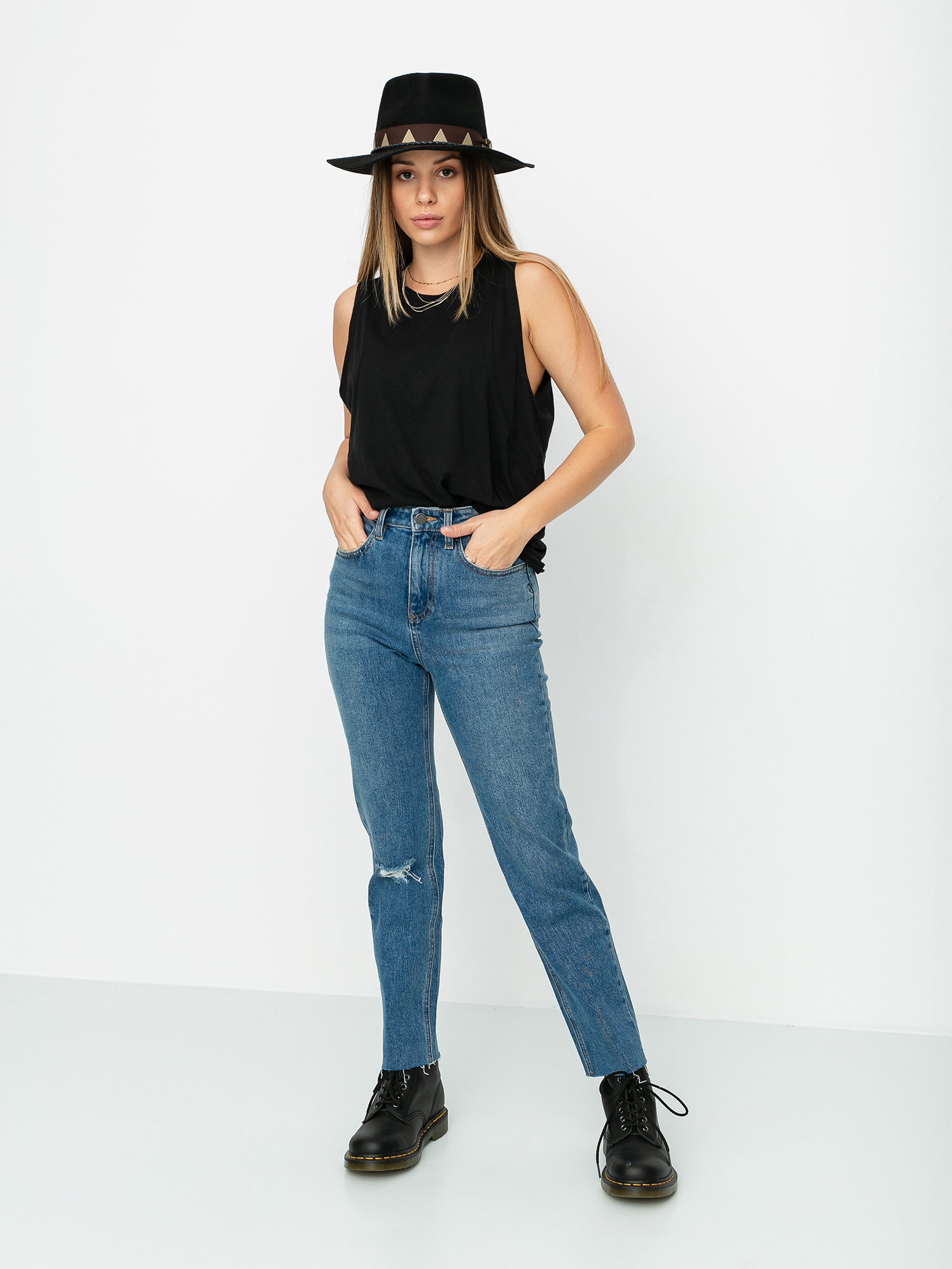 Volcom Stoned Straight Pants Wmn (standard issue blue)