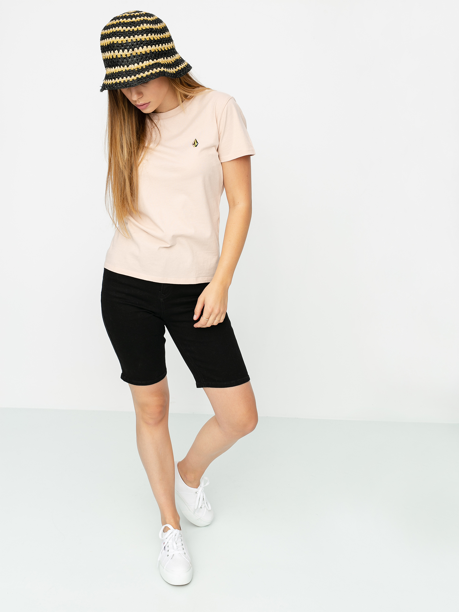Volcom Stoked On Stone T-shirt Wmn (hazey pink)