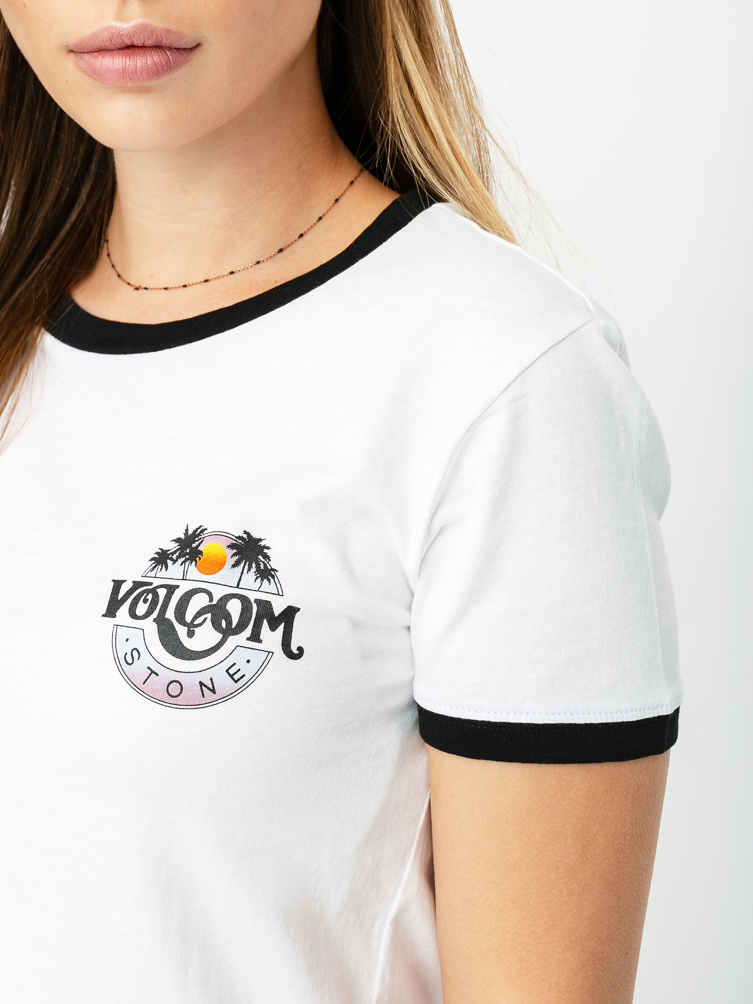 Volcom Go Faster Ringer T-shirt Wmn (white)