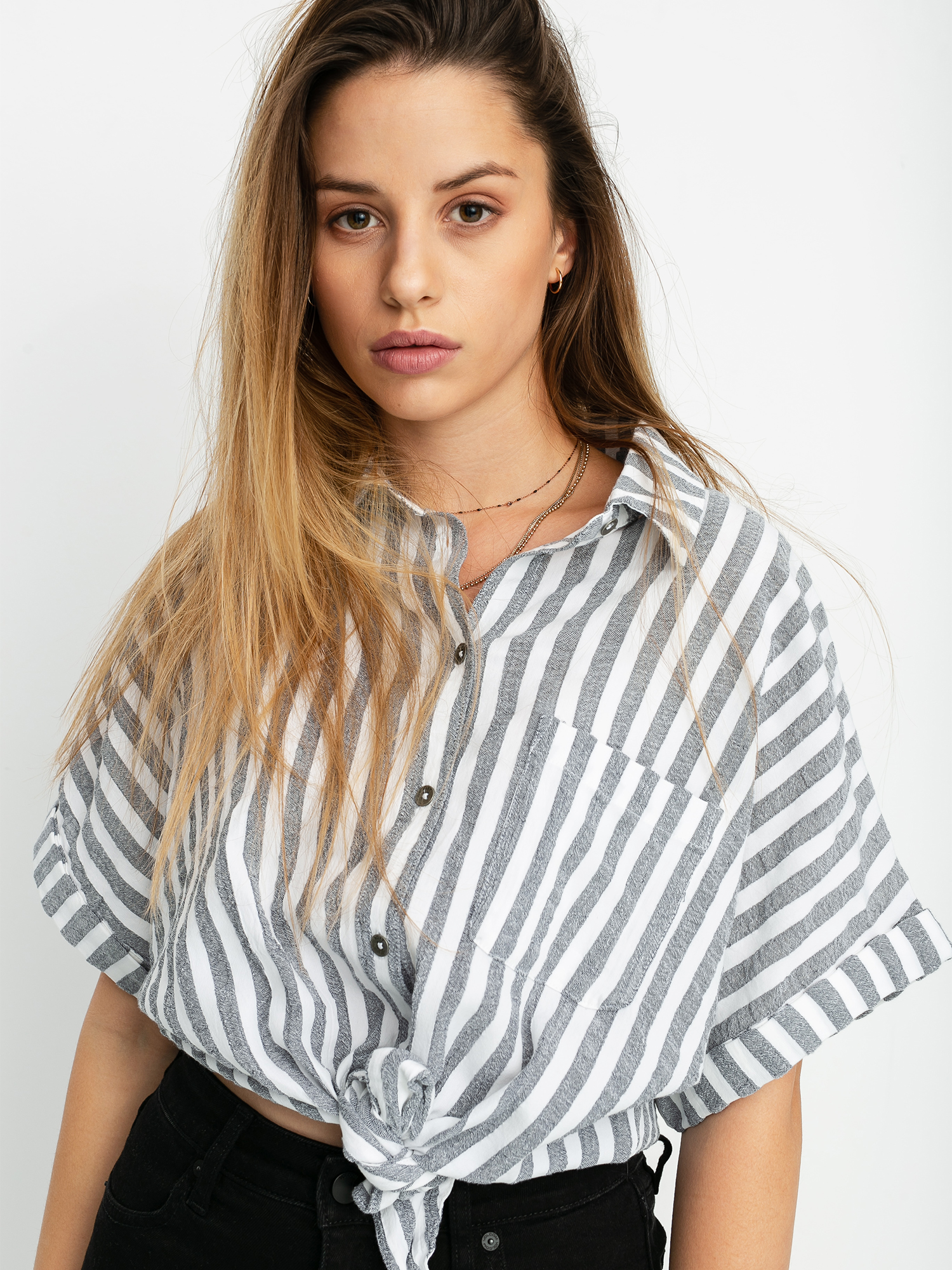 Roxy Full Time Dream Hemd Wmn (mood indigo lagos stripes)