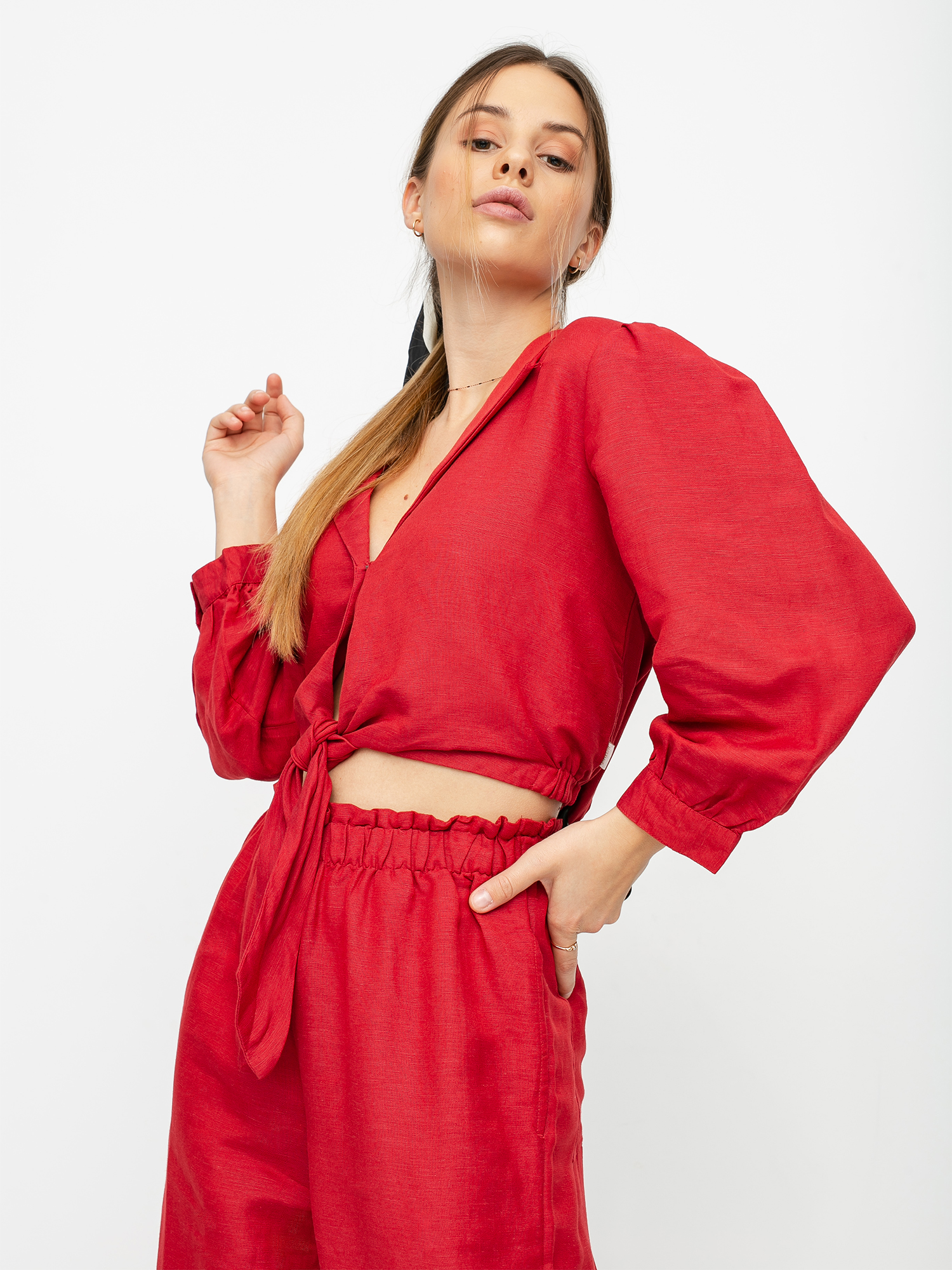 Brixton Eden Top Shirt Wmn (lava red)