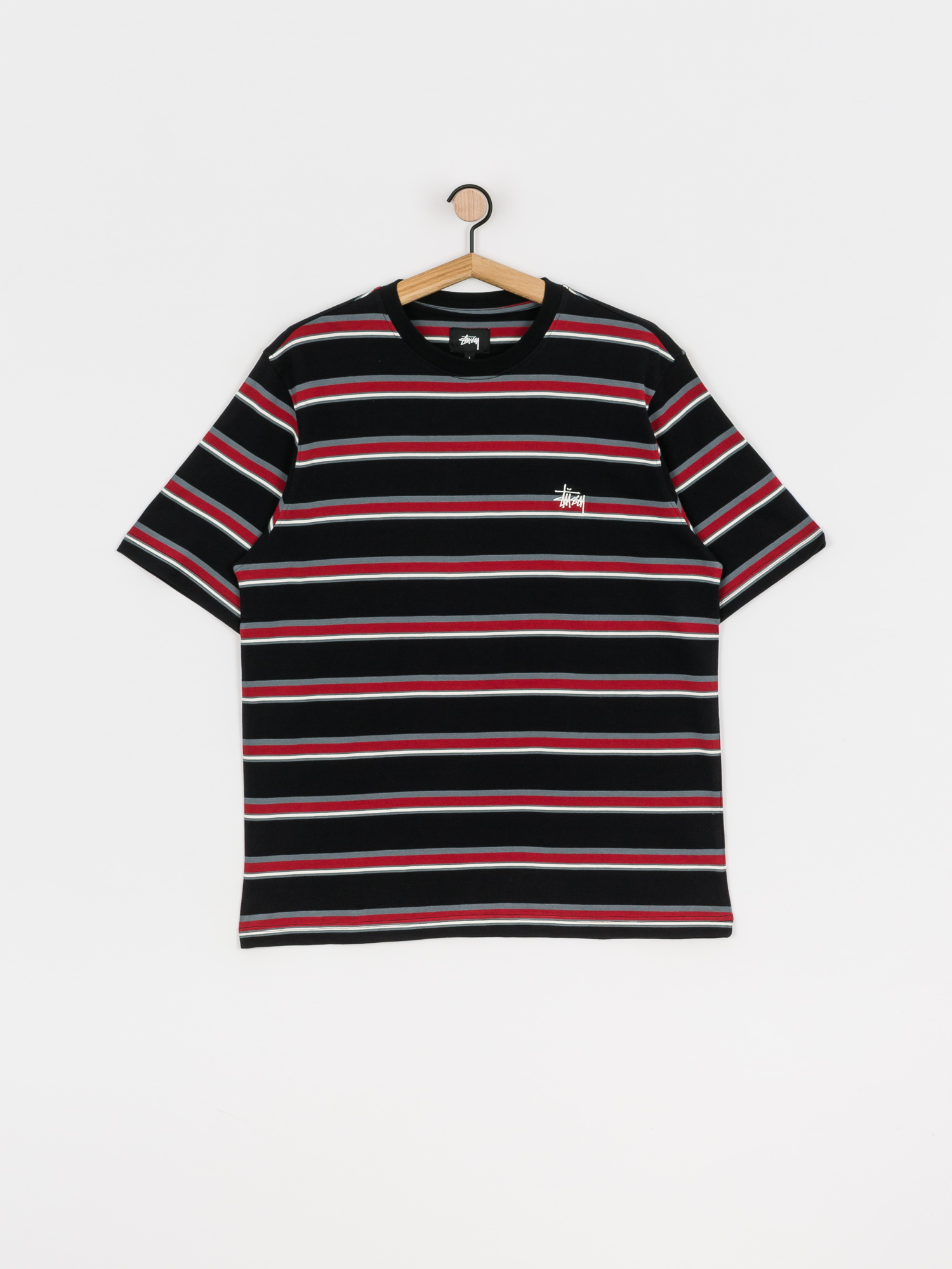 Stussy Harbour Stripe T-Shirt (black)