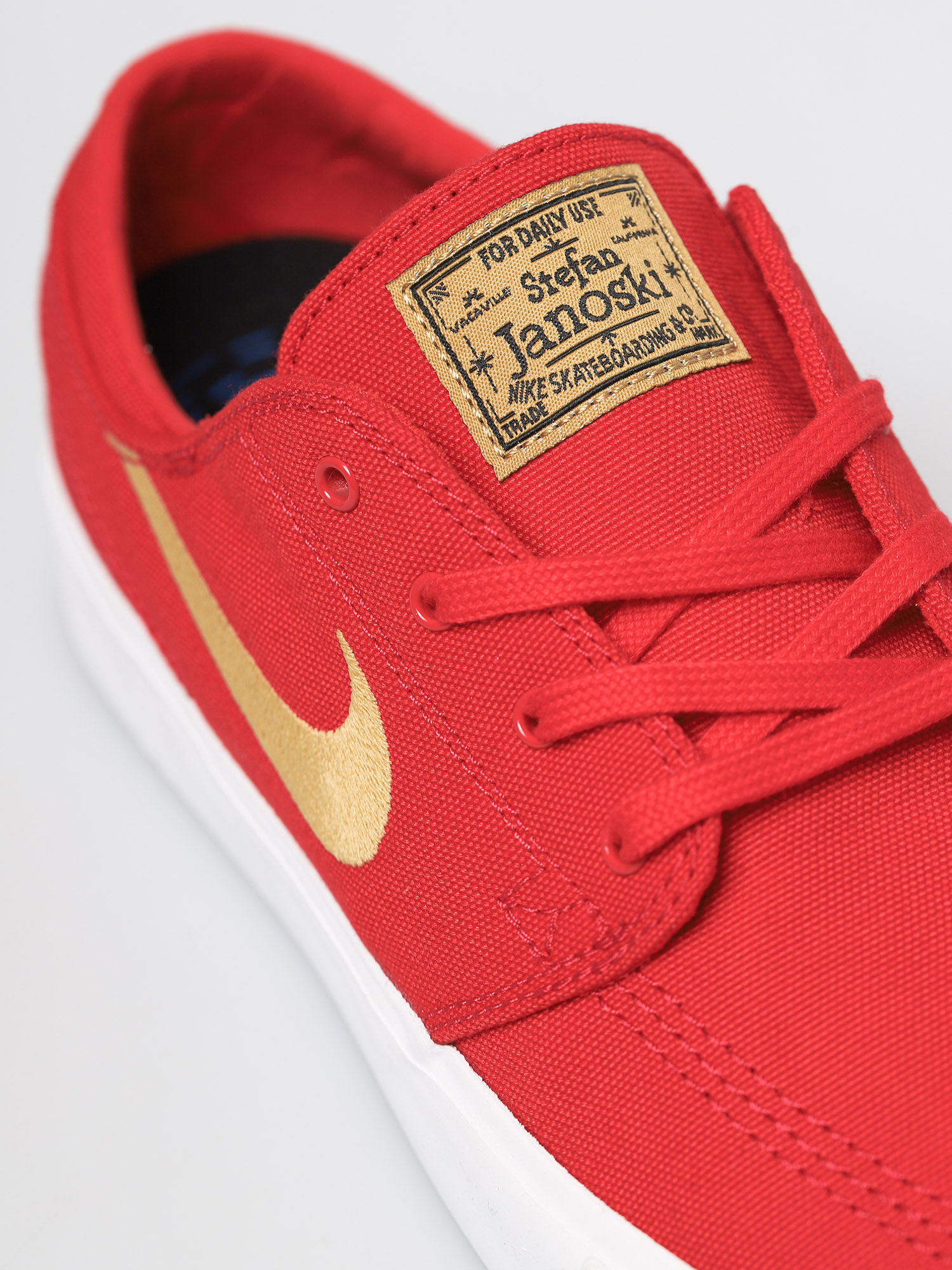 Nike Sb Zoom Janoski Canvas Rm Shoes University Red Club Gold University Red