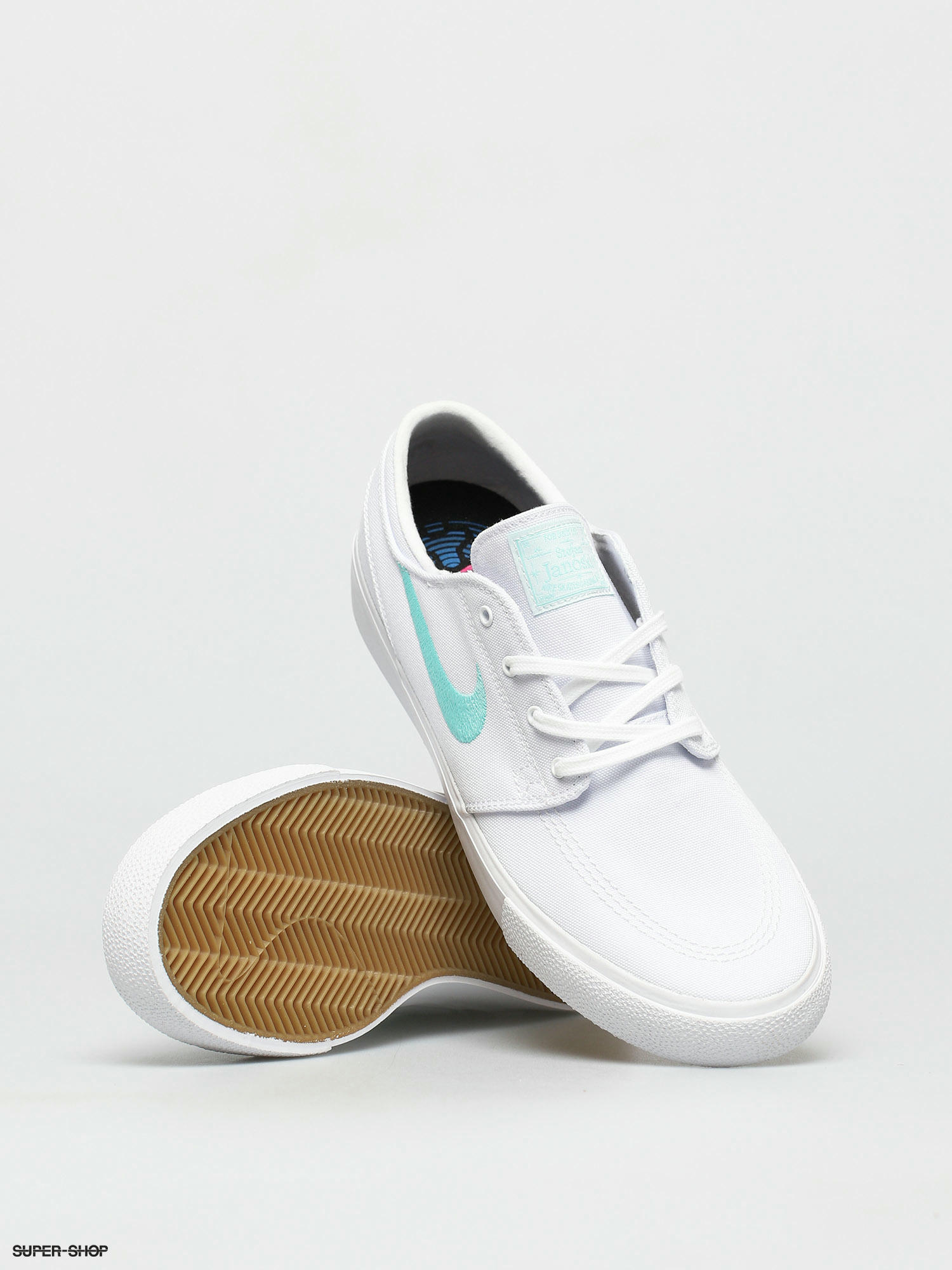 nike sb janoski rm white & tropical canvas skate shoes