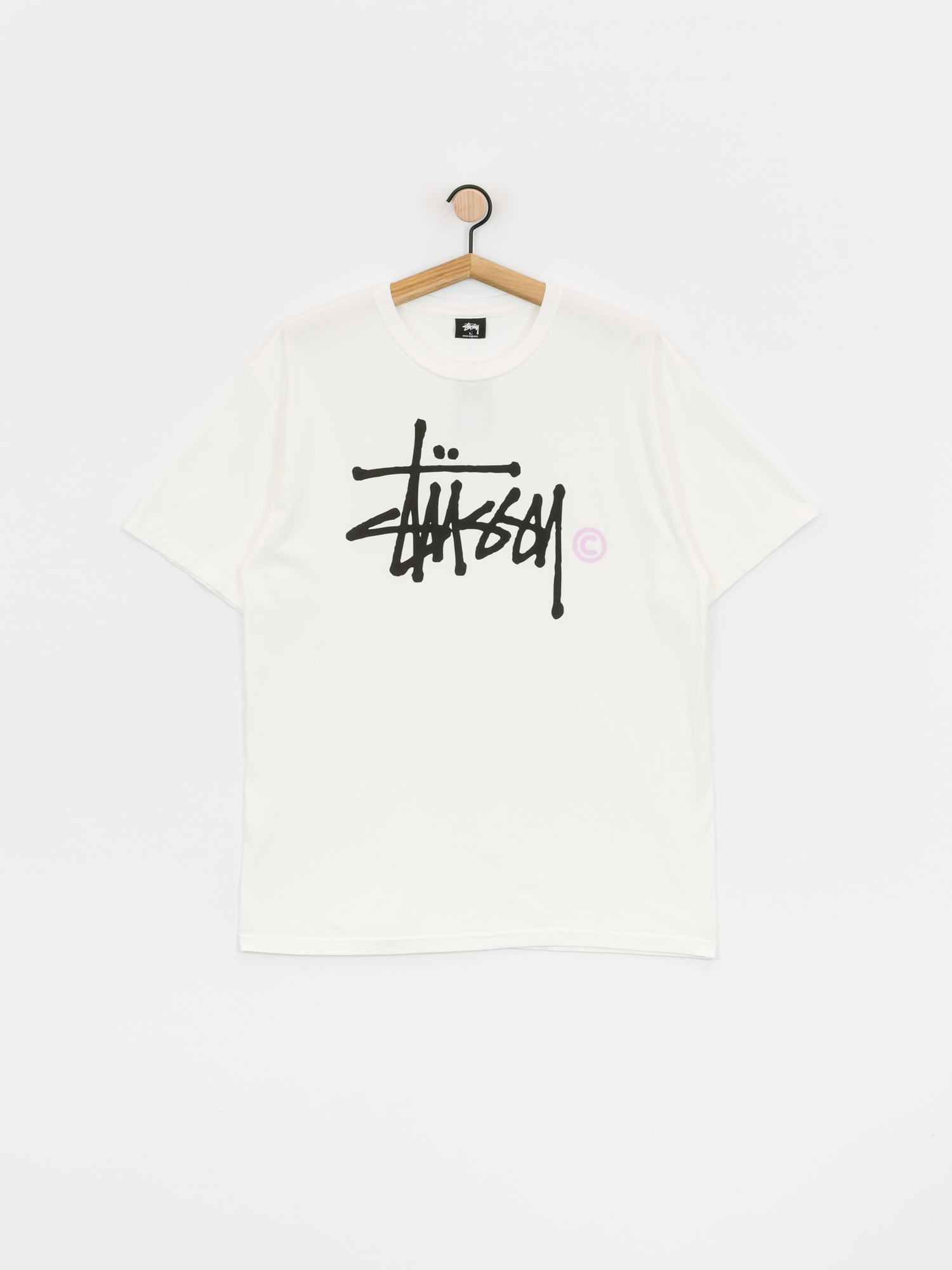 Stussy Basic Logo Pig Dyed T-shirt (natural)