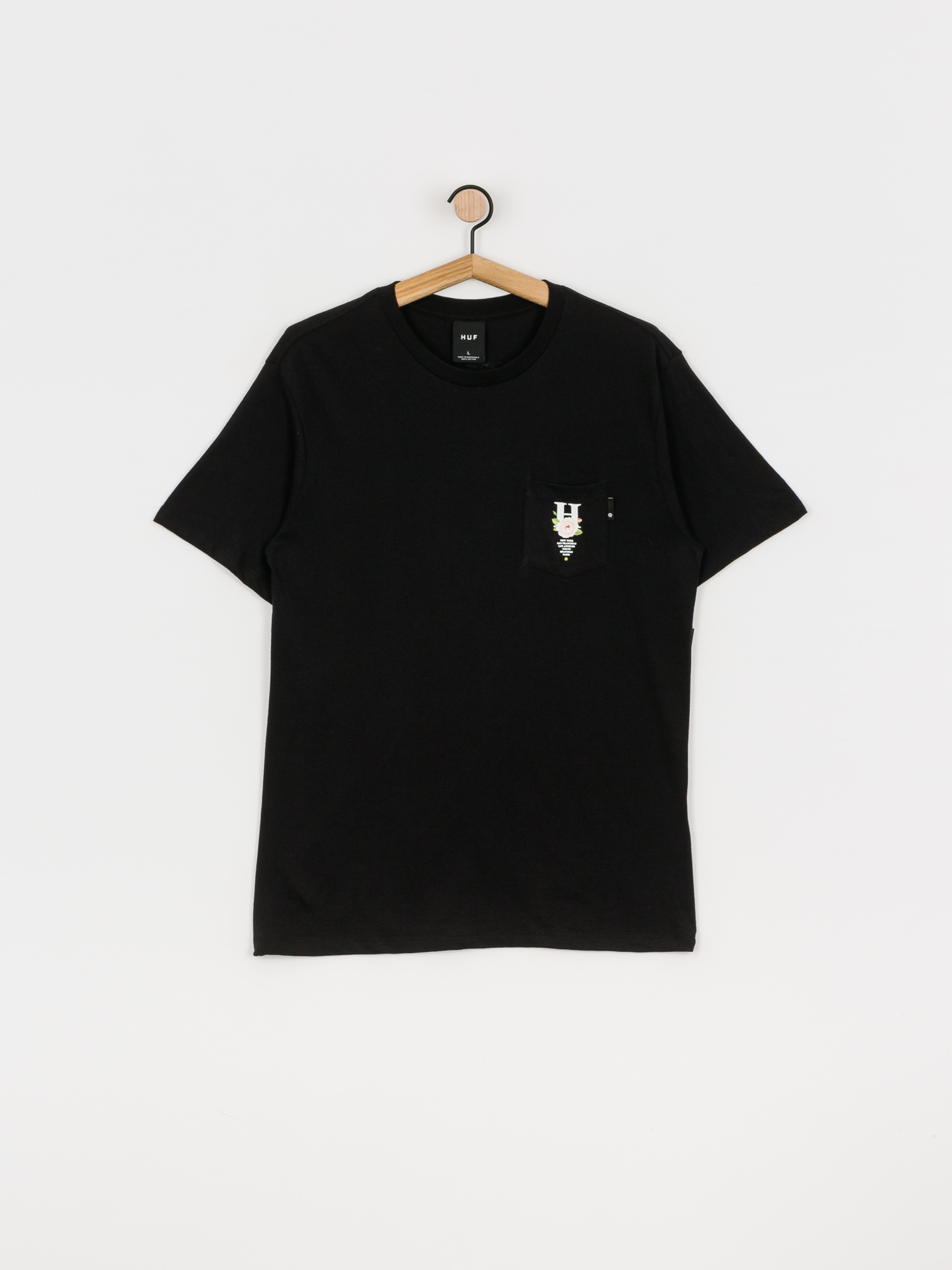 HUF Central Park Pocket T-shirt (black)