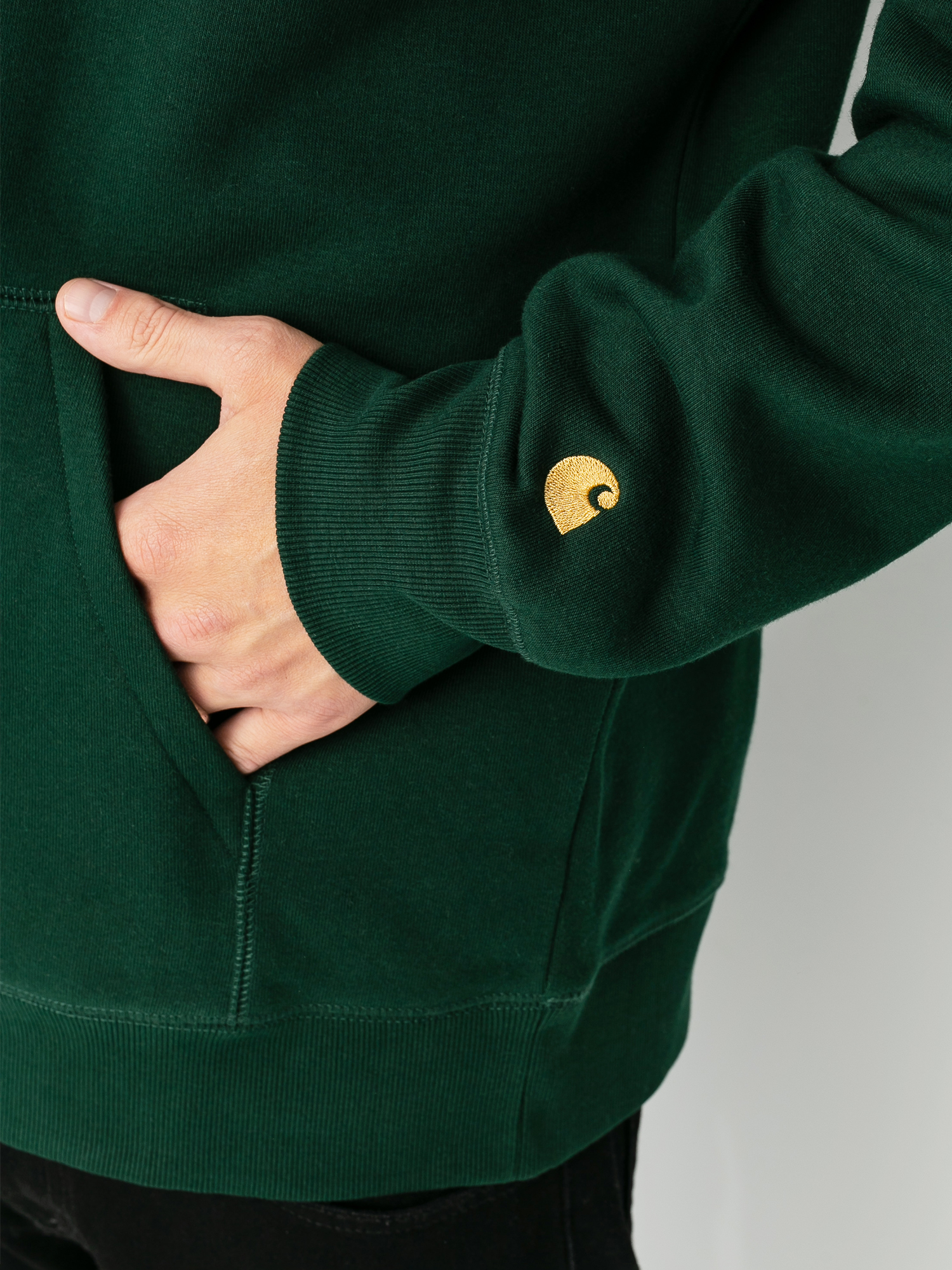 carhartt chase moletom com capuz bottle green