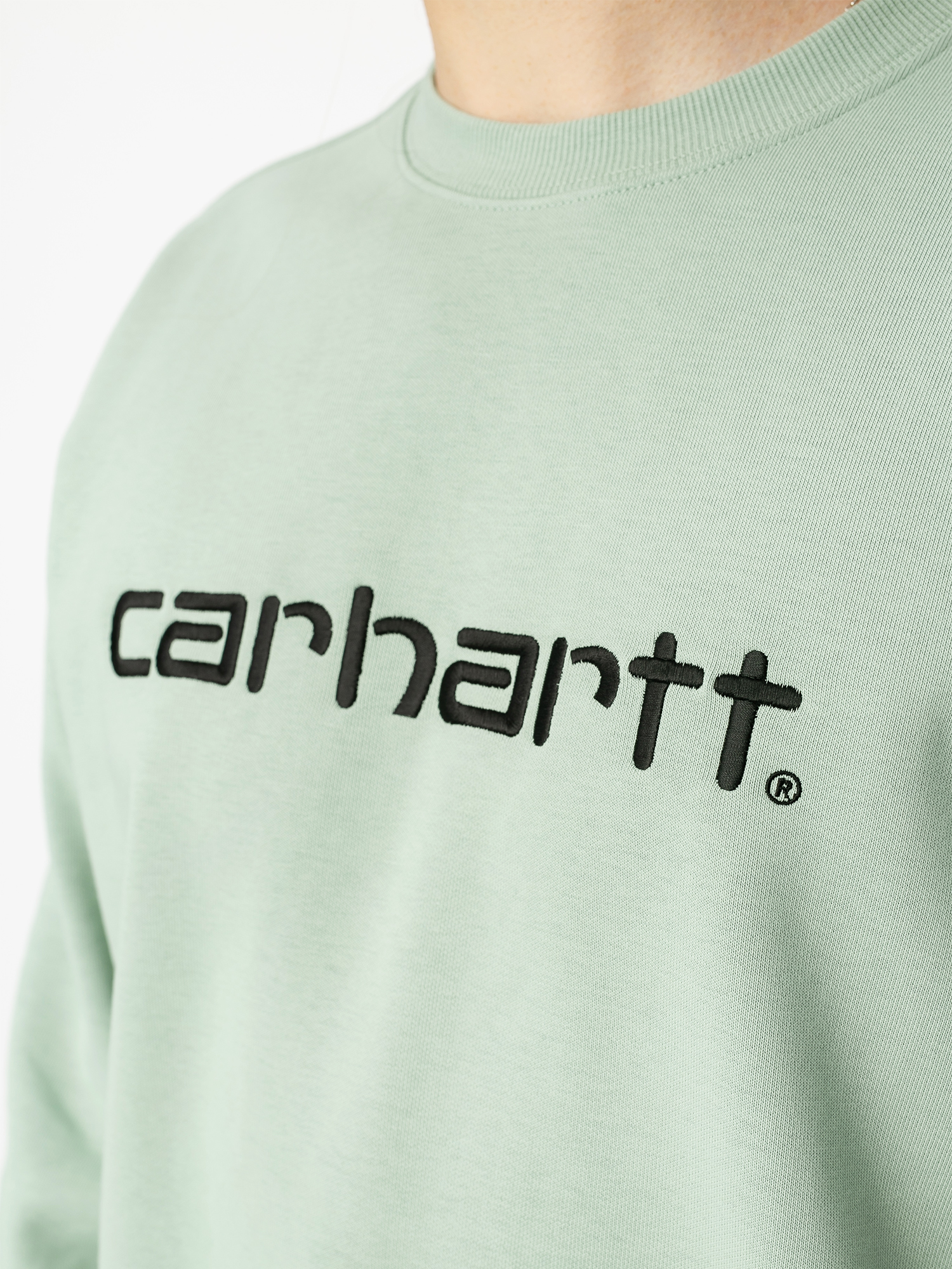 Carhartt sweatshirt frosted discount green