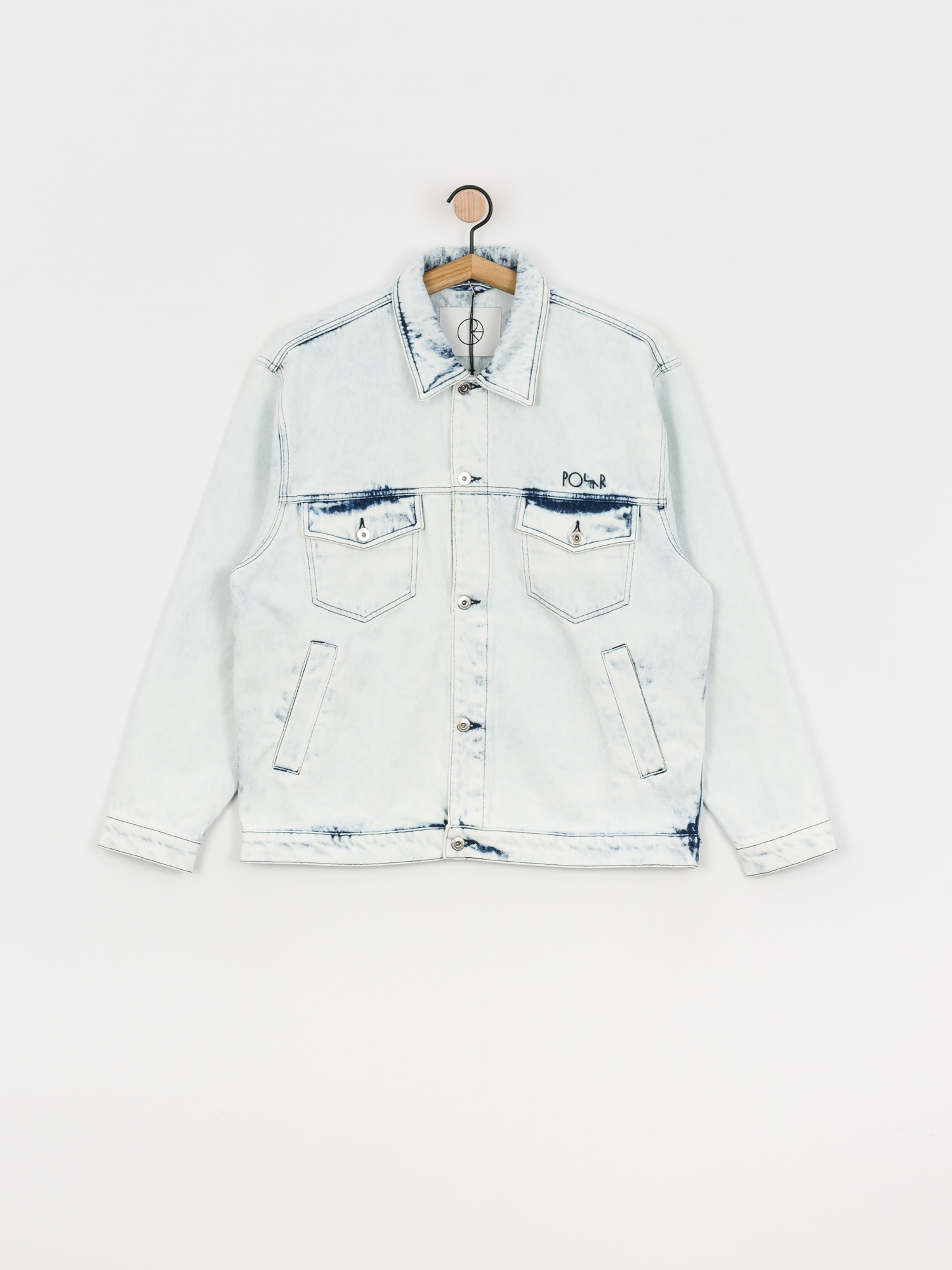 bleached jean jacket