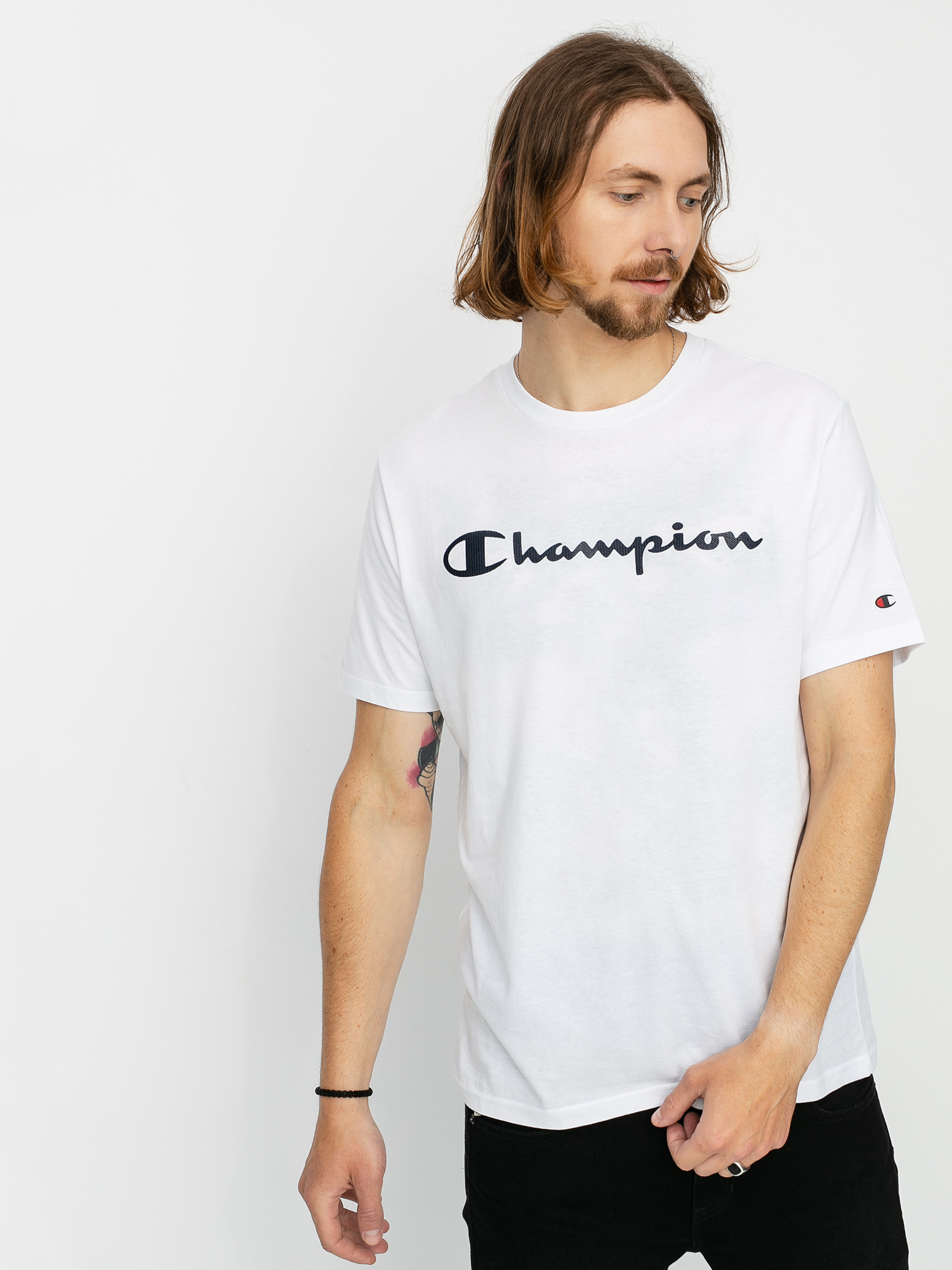 champion legacy crewneck t shirt