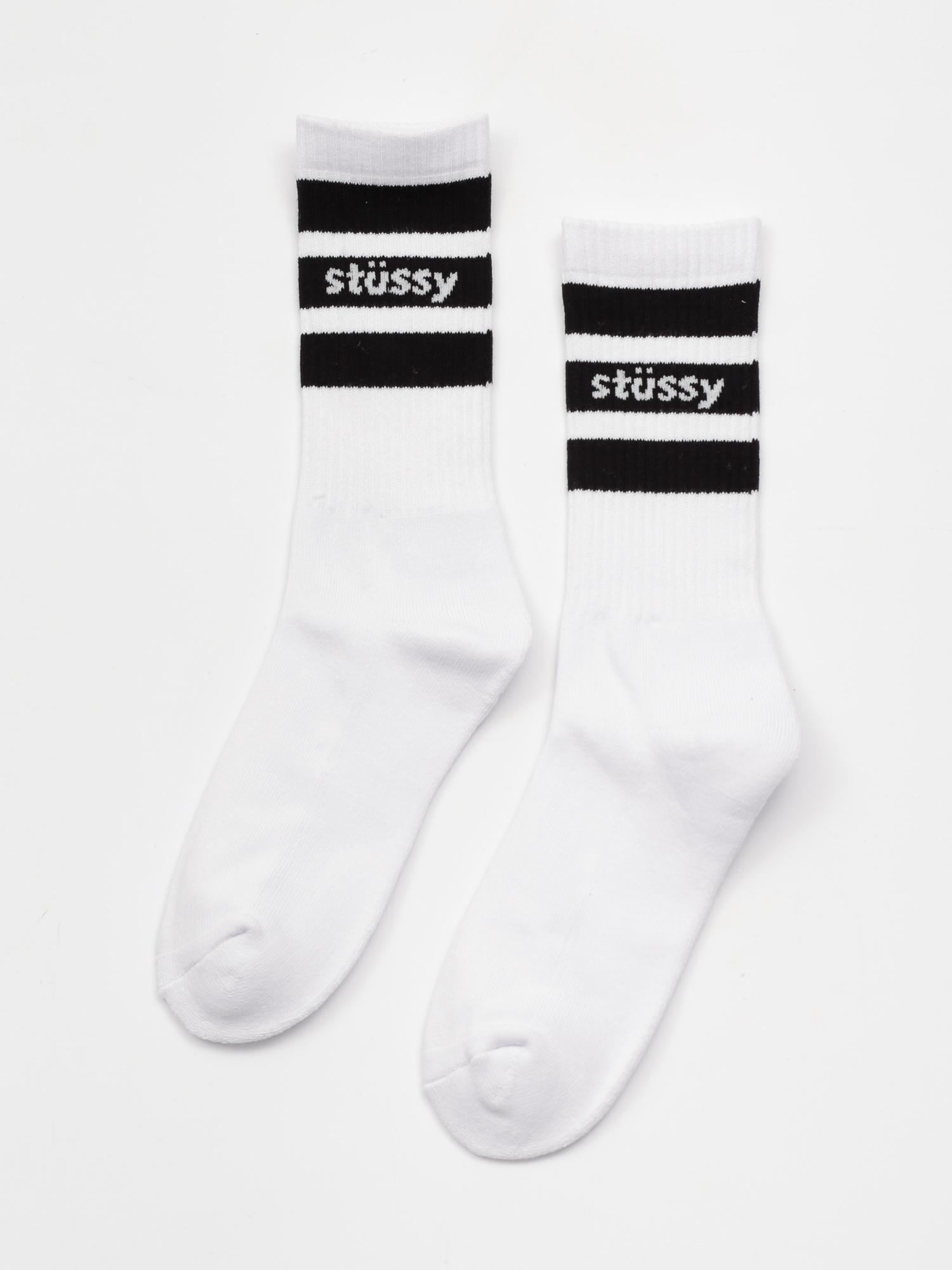 Stussy Sport Crew Socken (white/black)