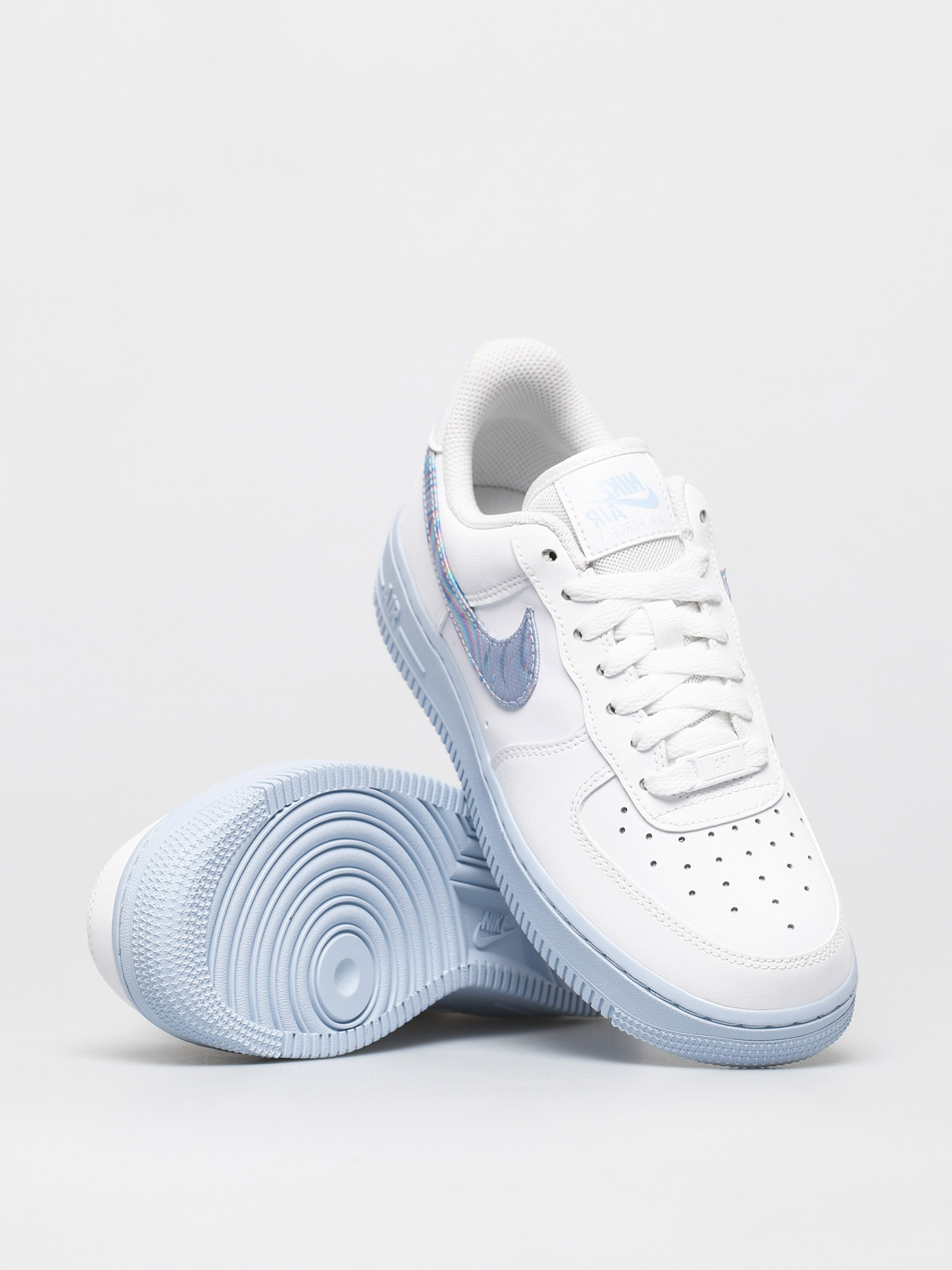 Nike Air Force 1 07 Schuhe Wmn (white/hydrogen blue laser blue)