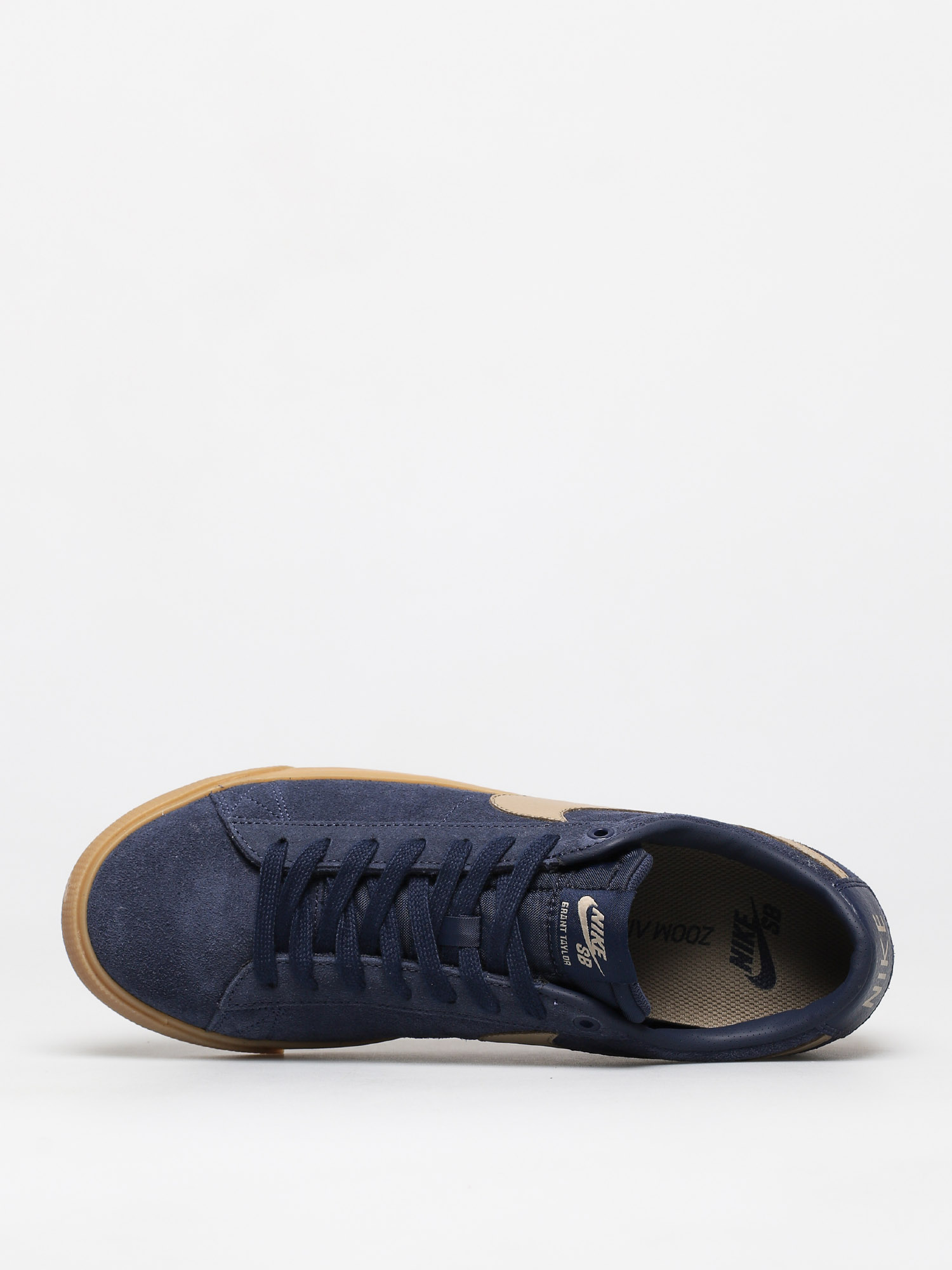 nike sb blazer low gt shoes midnight navy khaki