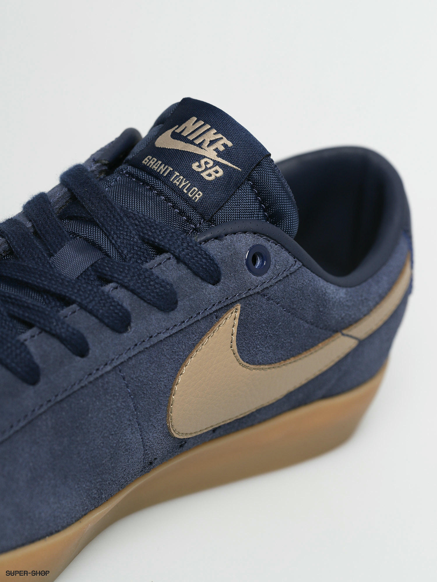 nike sb blazer low gt shoes midnight navy khaki