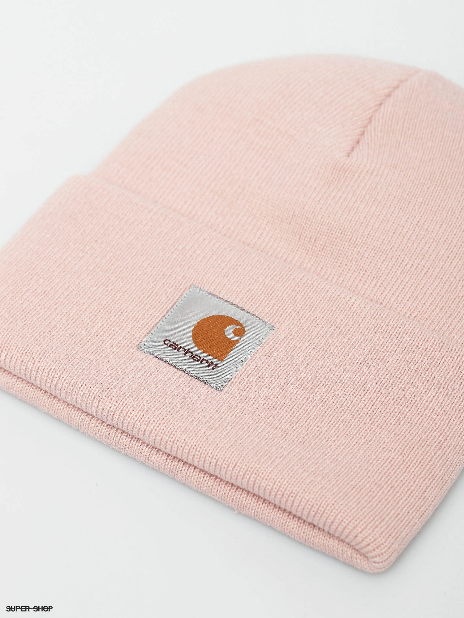 frosted pink carhartt beanie