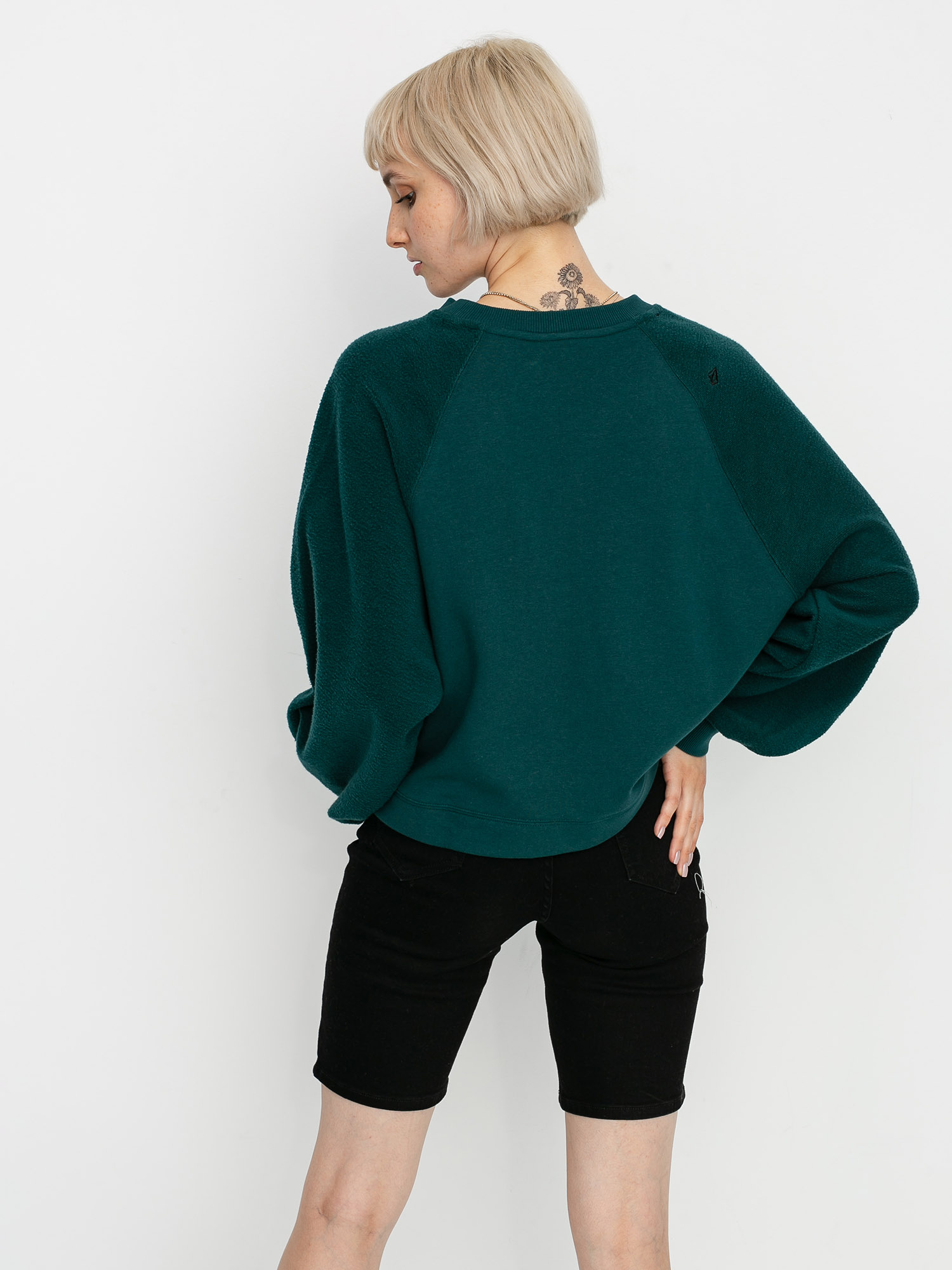 emerald green sweatshirt