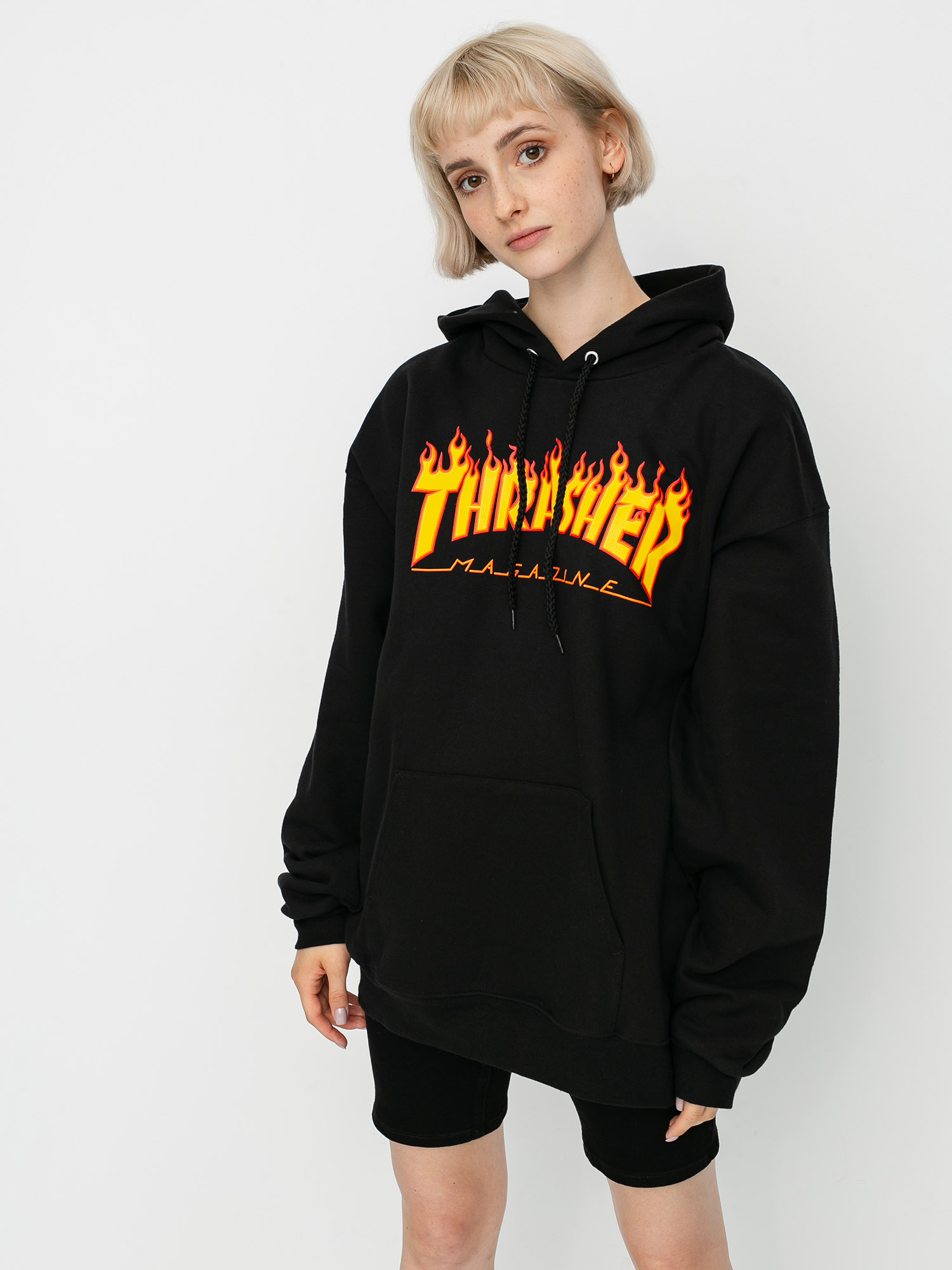 Thrasher Flame HD Hoodie Wmn (black)