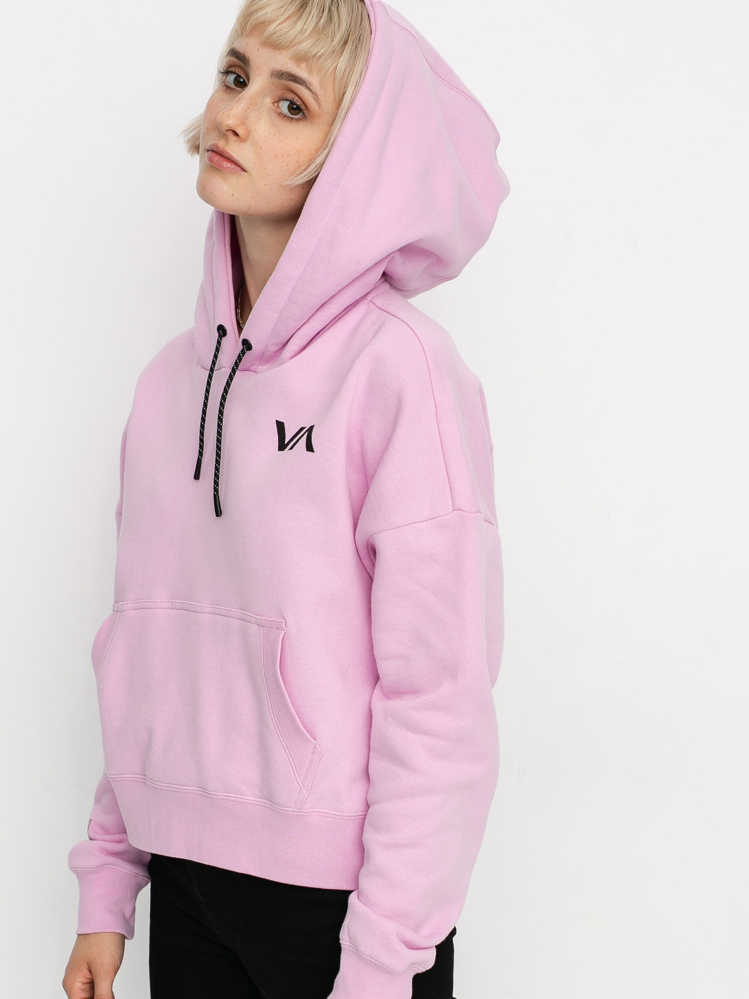 Rvca pink hoodie Clearance