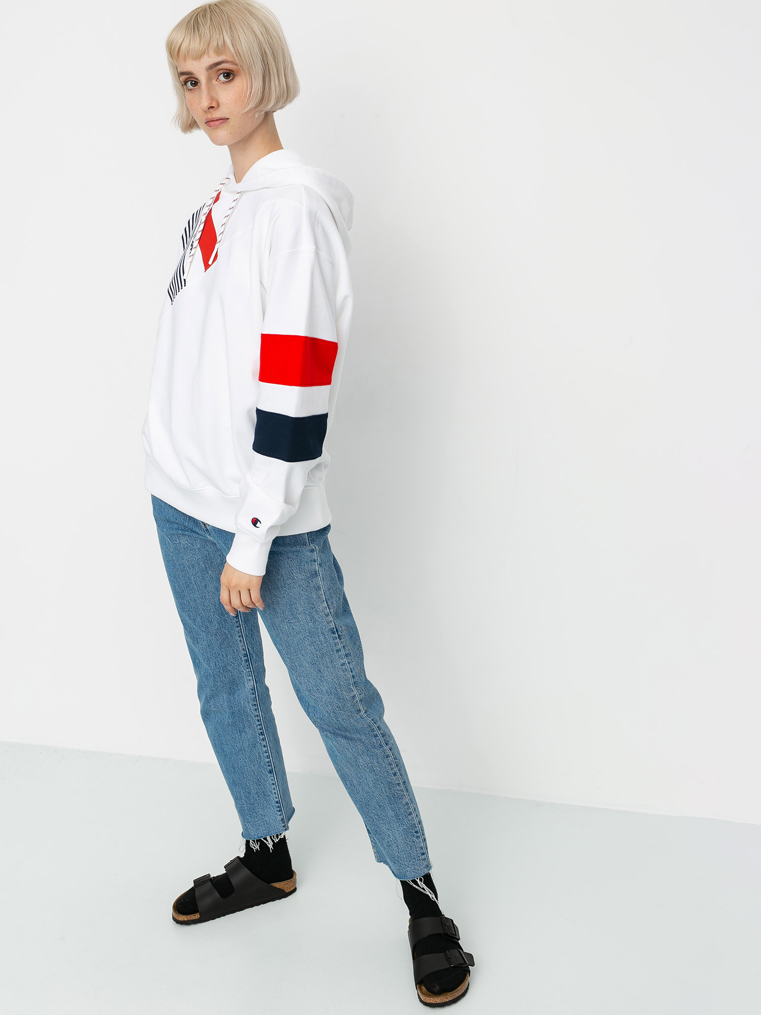 Champion Sweatshirt HD 112758 Hoodie Wmn (wht)