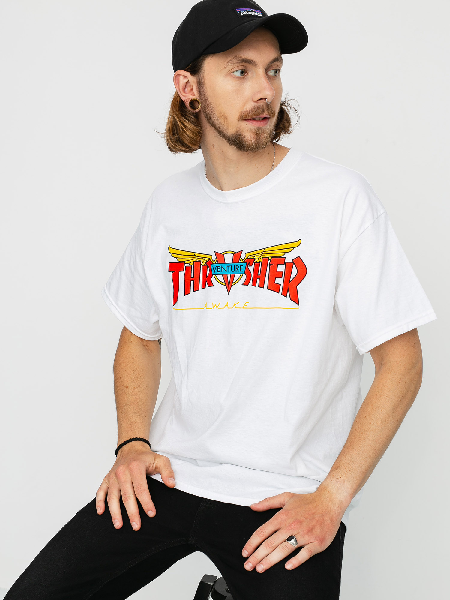 thrasher top white