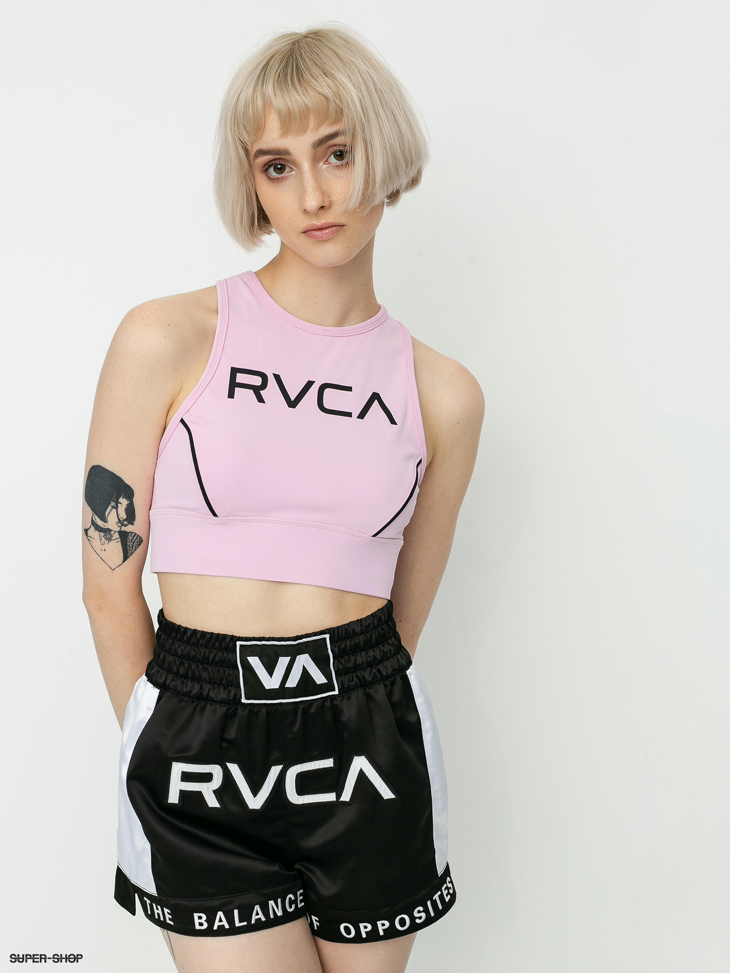 RVCA Stanik sportowy Va Longline Bra Underwear (pink lavender)