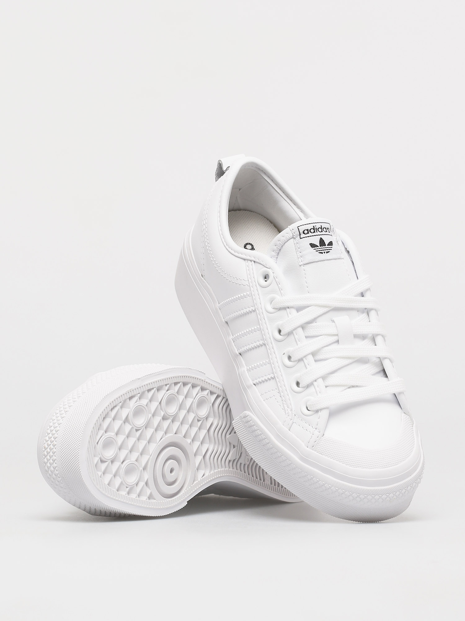 adidas Originals Nizza Platform Shoes Wmn (ftwwht/ftwwht/cblack)