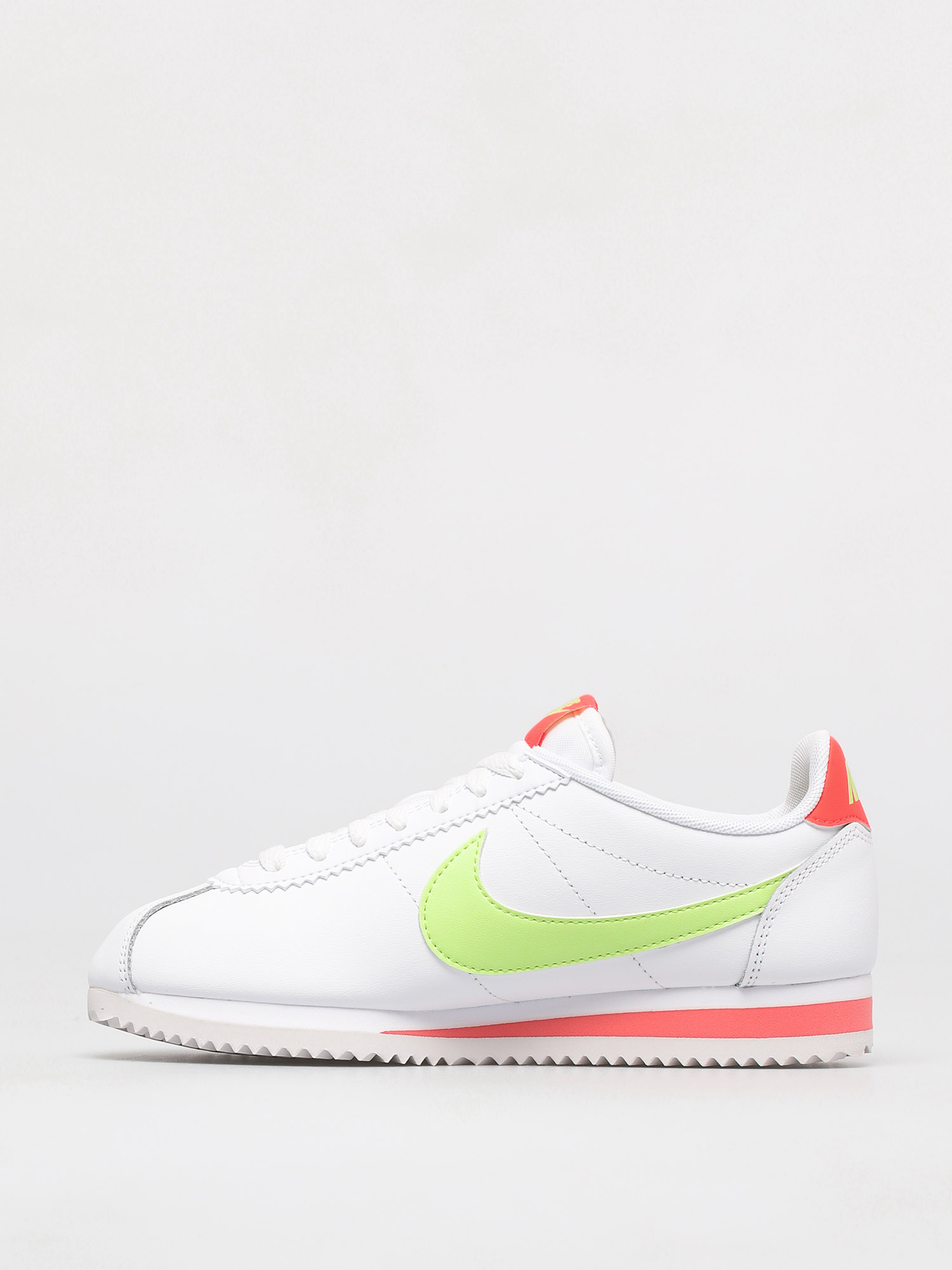 Nike Classic Cortez Schuhe Wmn (white/barely volt flash crimson)