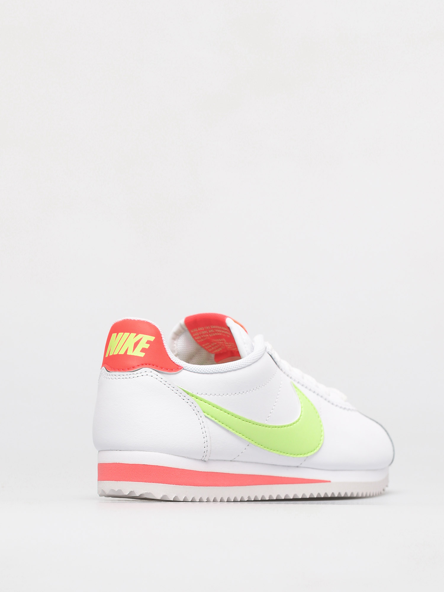 Nike Classic Cortez Schuhe Wmn (white/barely volt flash crimson)