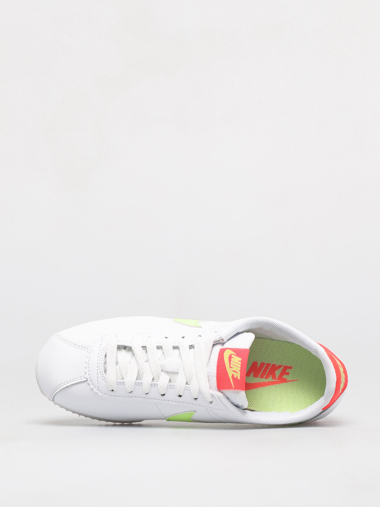 Nike Classic Cortez Schuhe Wmn (white/barely volt flash crimson)