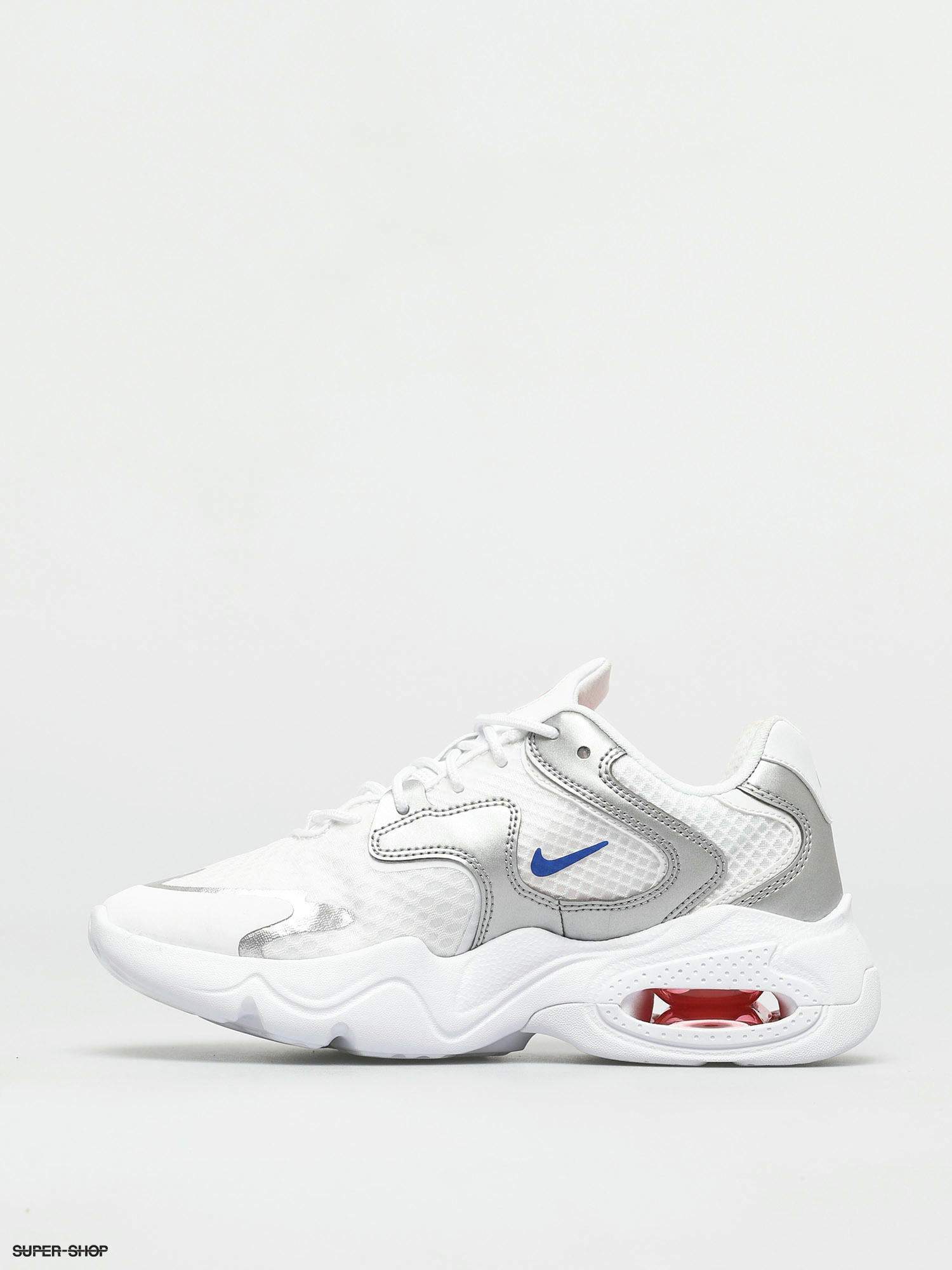 white and silver nike shoes