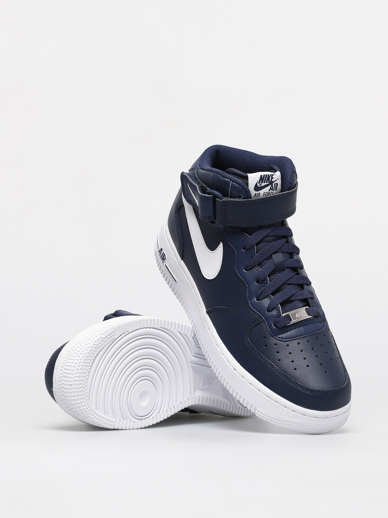 Nike Air Force Mid 07 Shoes navy blue (midnight navy/white)