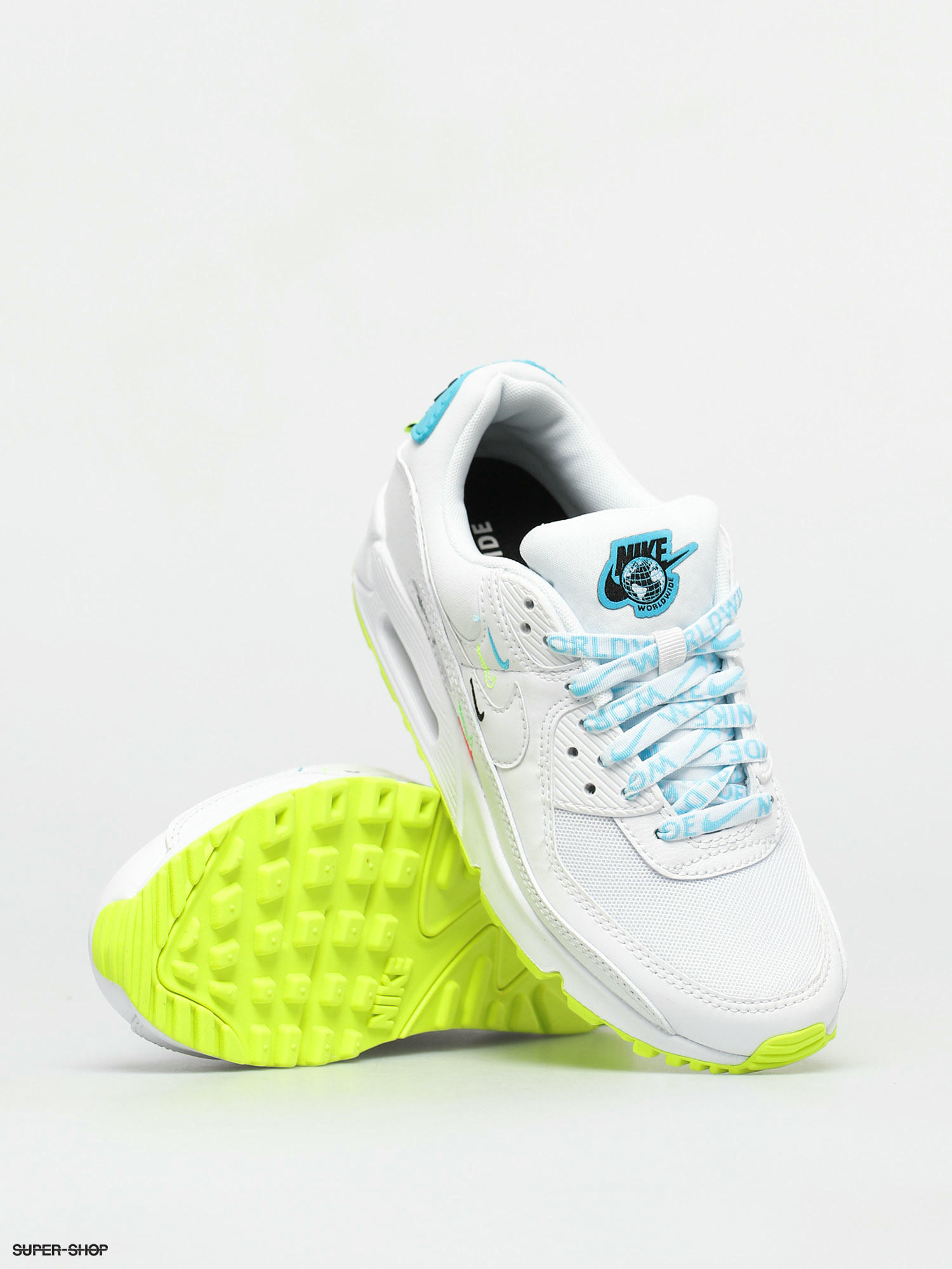 Nike Air Max 90 Se Shoes Wmn (white/white blue fury volt)